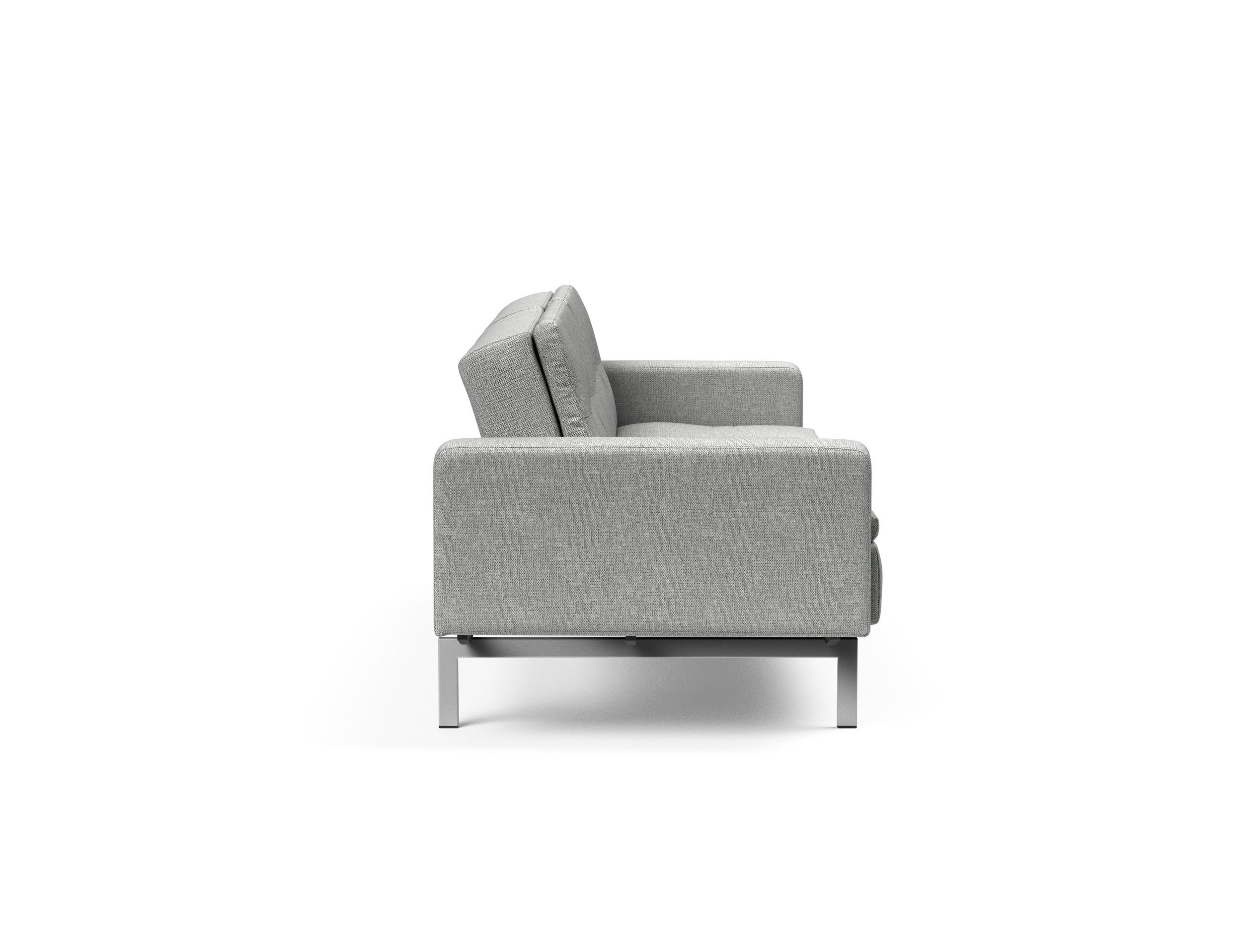 Dublexo Deluxe Fabric Sofa Bed w/Arms & Stainless Steel Legs