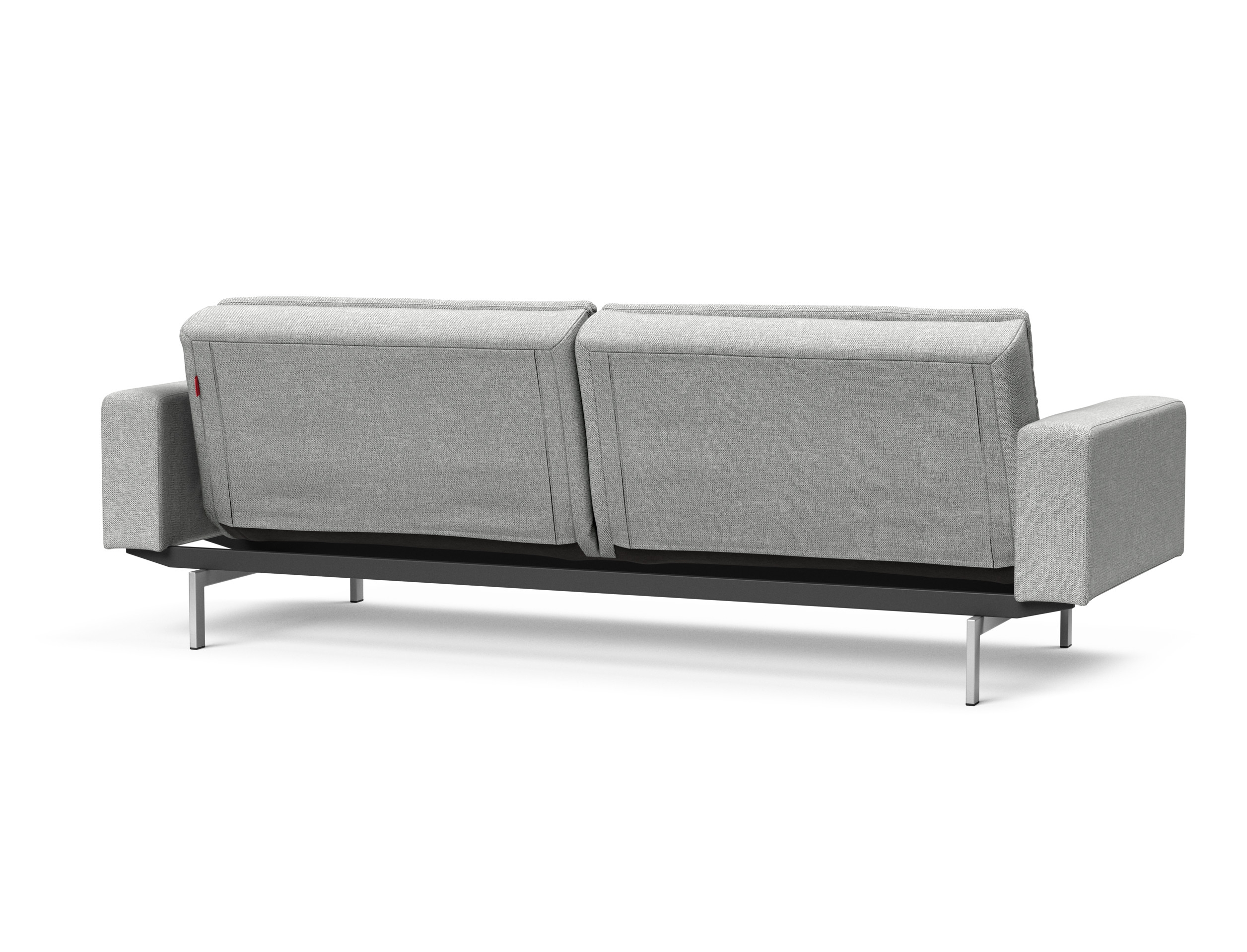 Dublexo Deluxe Fabric Sofa Bed w/Arms & Stainless Steel Legs