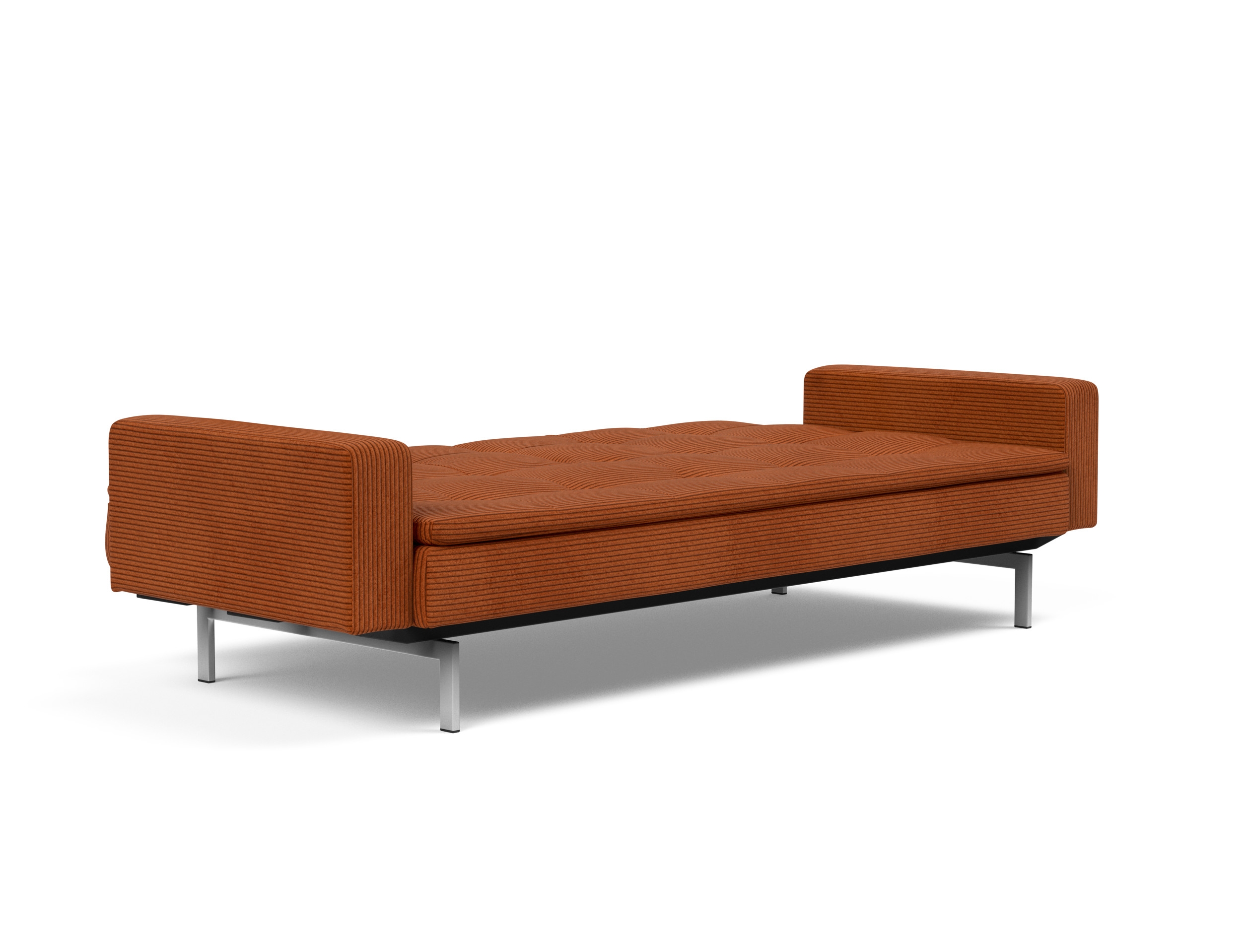 Dublexo Deluxe Fabric Sofa Bed w/Arms & Stainless Steel Legs