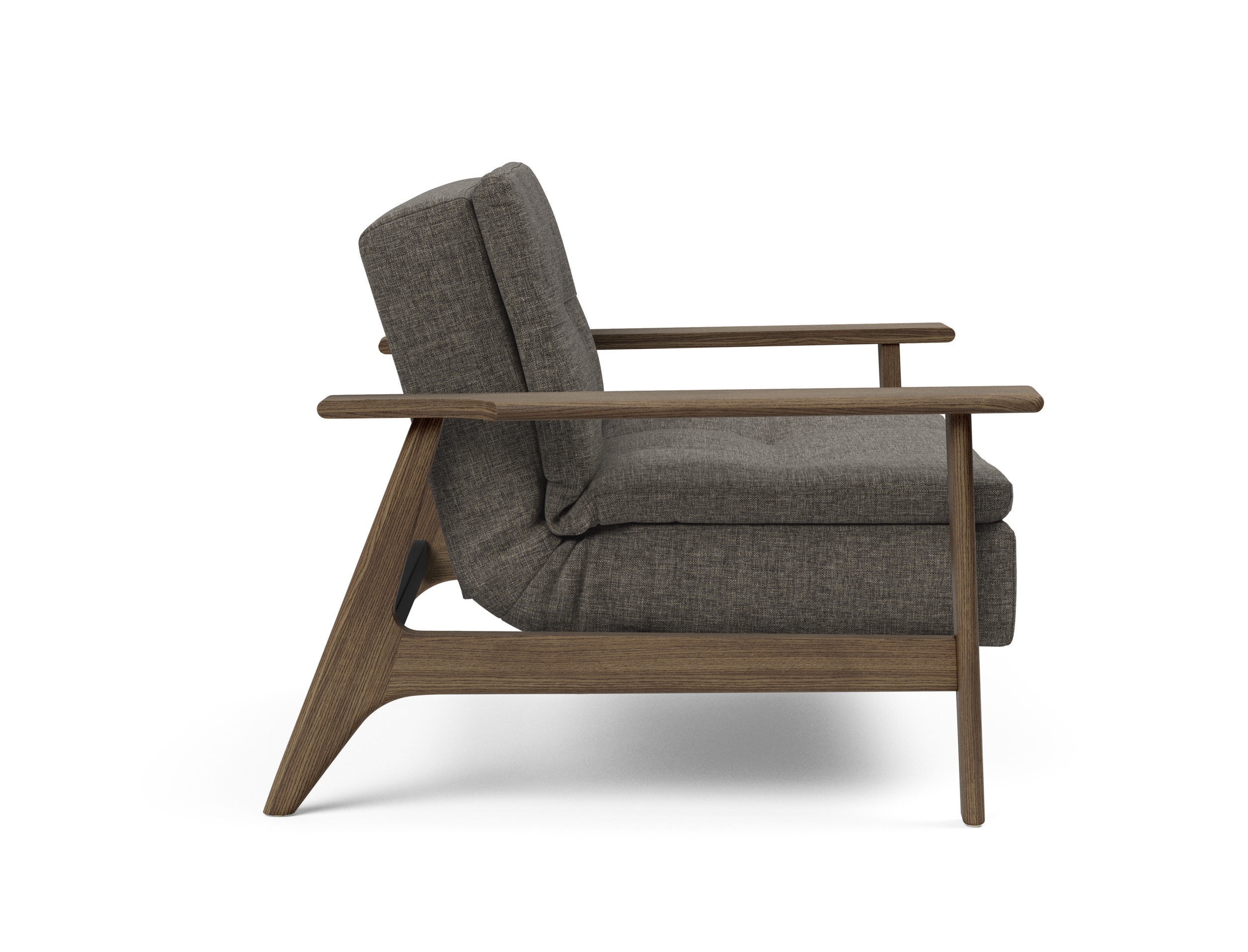 Dublexo Frej Fabric Chair w/Smoked Oak Arms & Legs