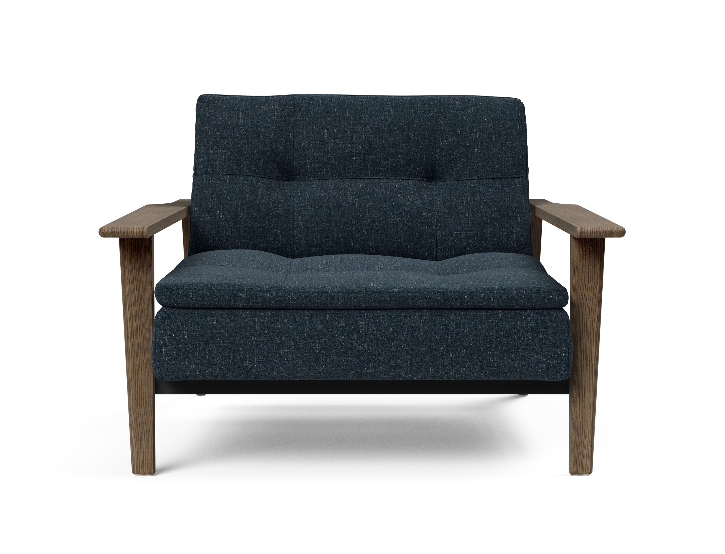 Dublexo Frej Fabric Chair w/Smoked Oak Arms & Legs