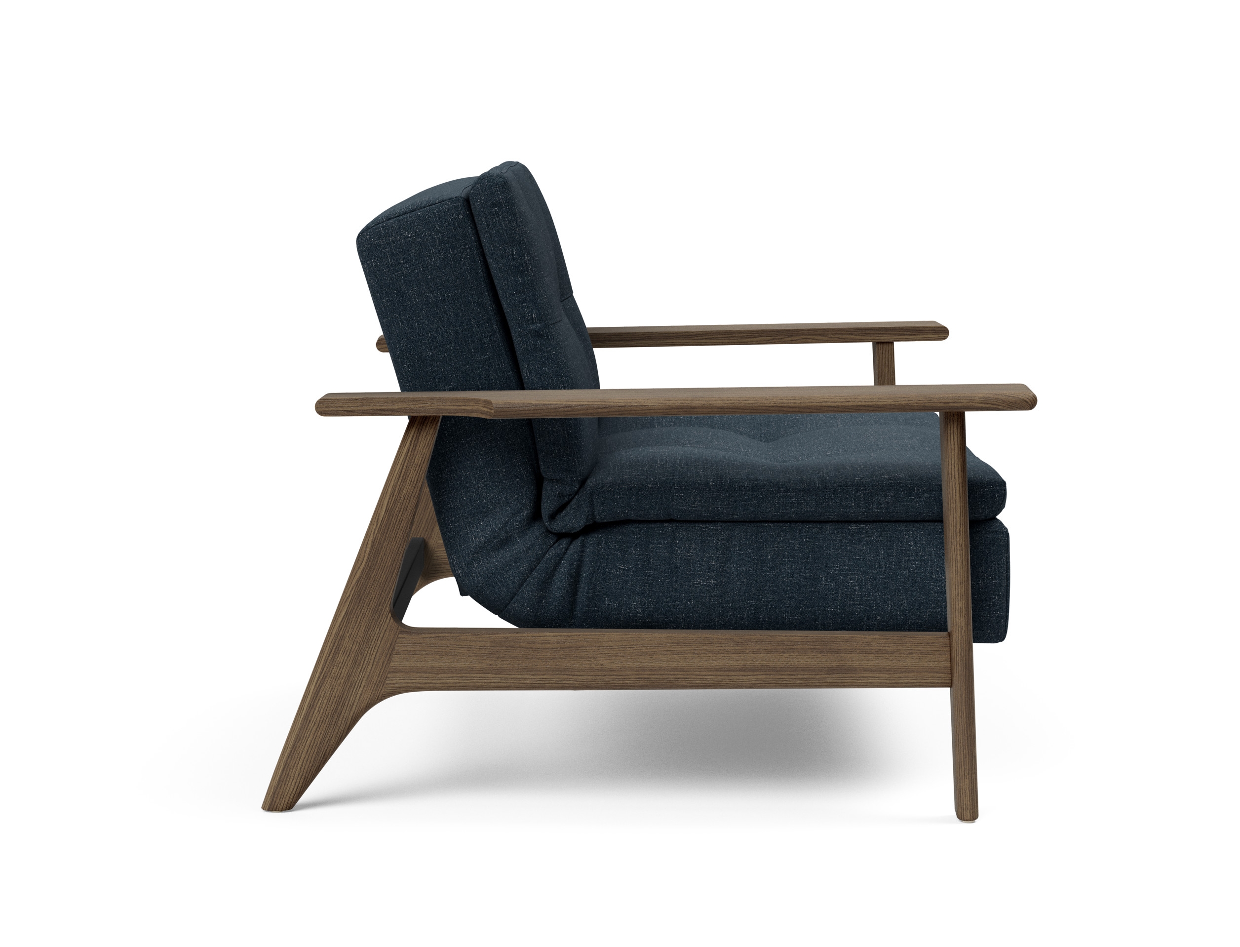 Dublexo Frej Fabric Chair w/Smoked Oak Arms & Legs
