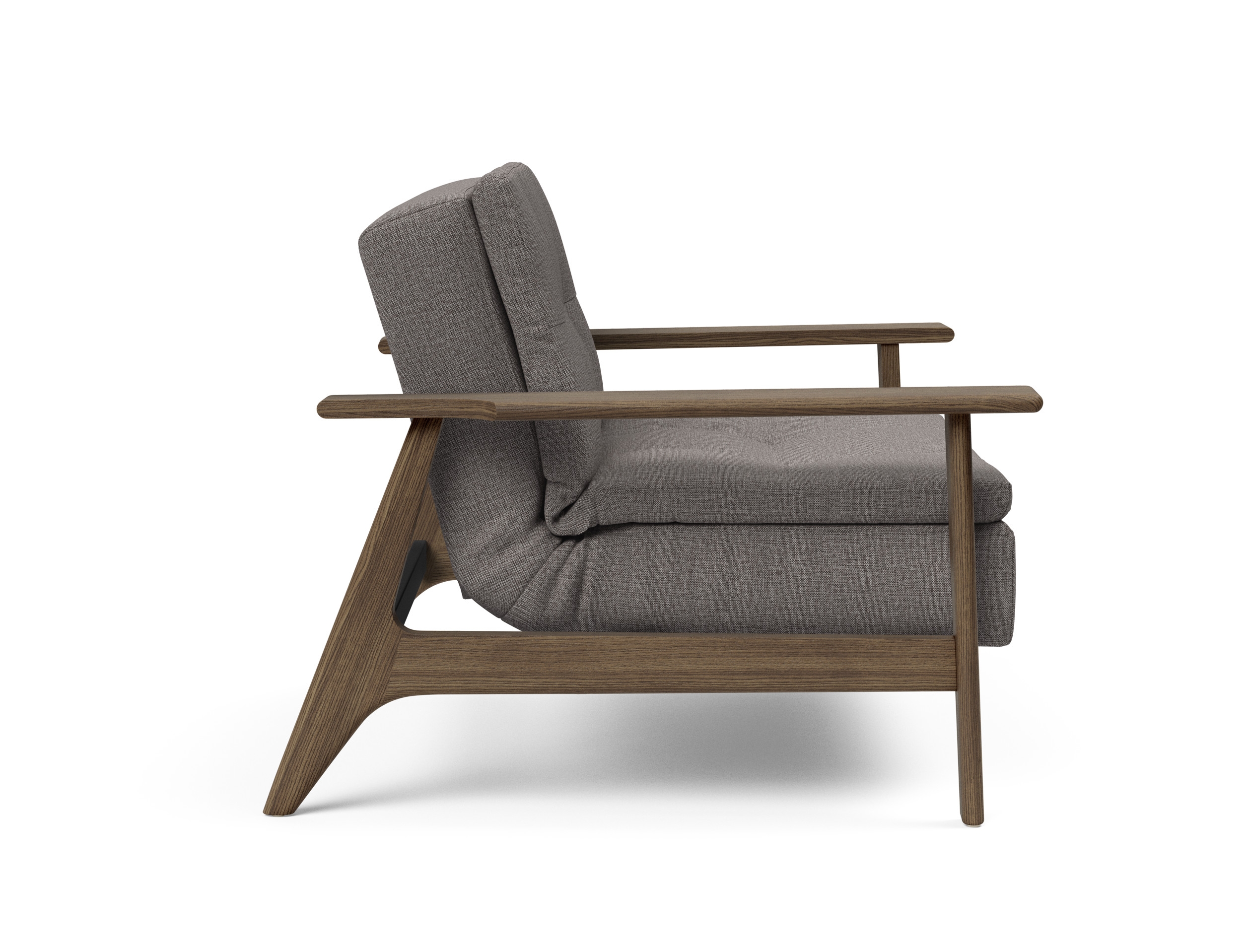 Dublexo Frej Fabric Chair w/Smoked Oak Arms & Legs