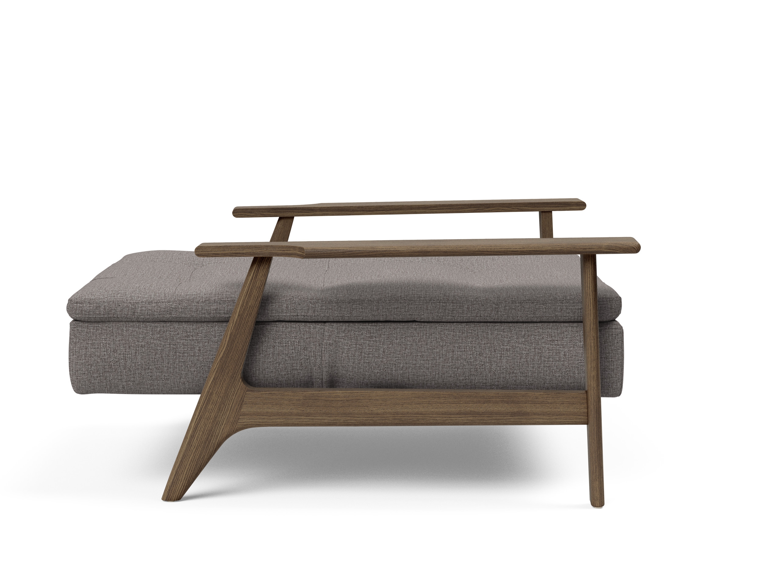 Dublexo Frej Fabric Chair w/Smoked Oak Arms & Legs