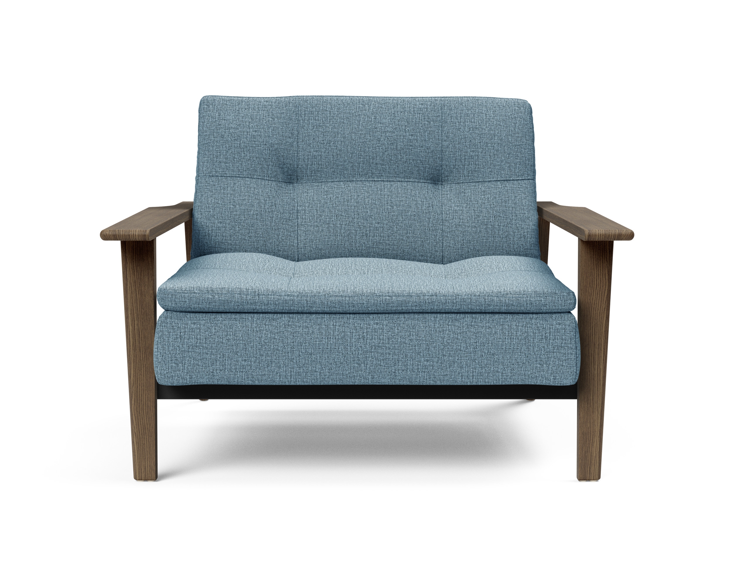 Dublexo Frej Fabric Chair w/Smoked Oak Arms & Legs