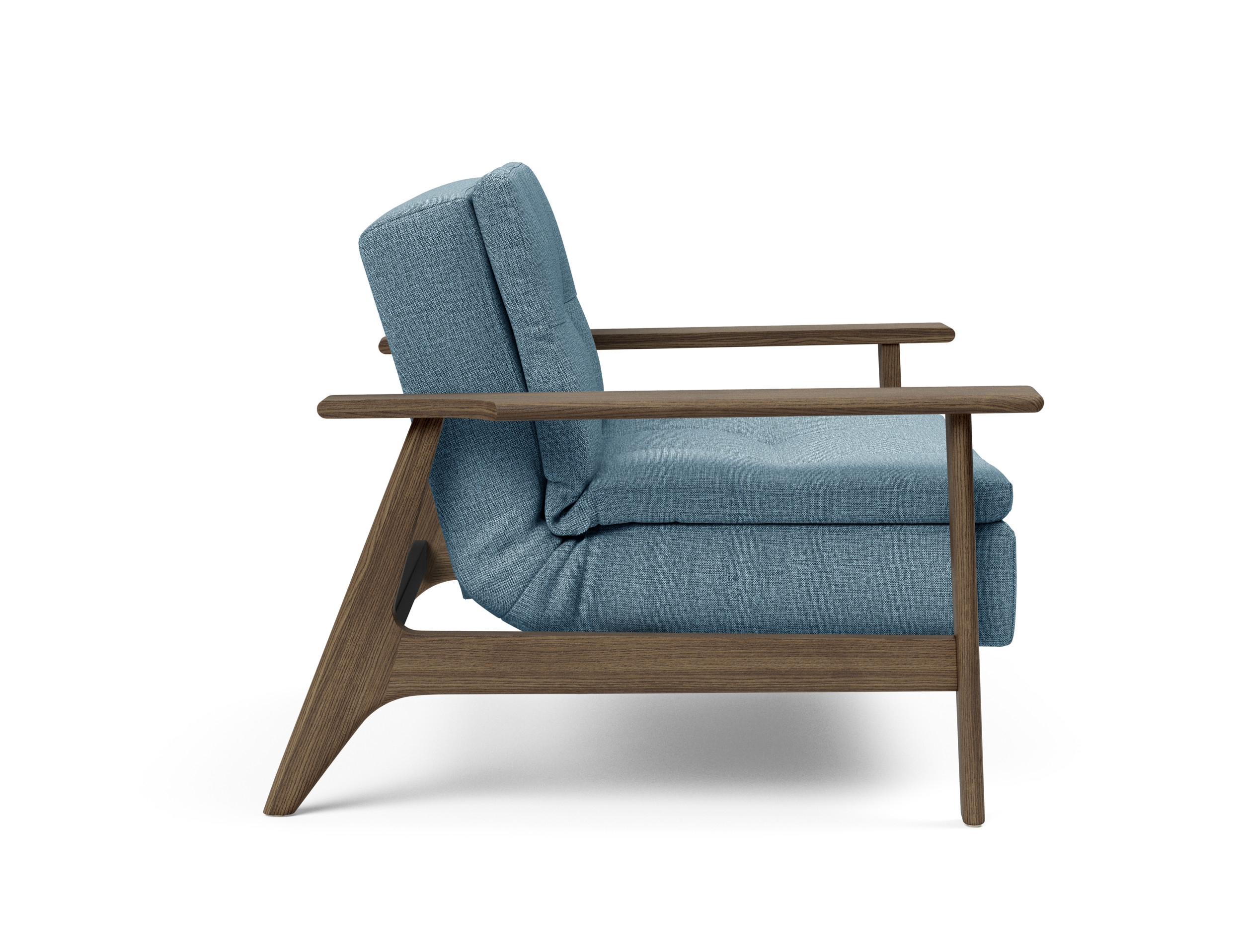 Dublexo Frej Fabric Chair w/Smoked Oak Arms & Legs