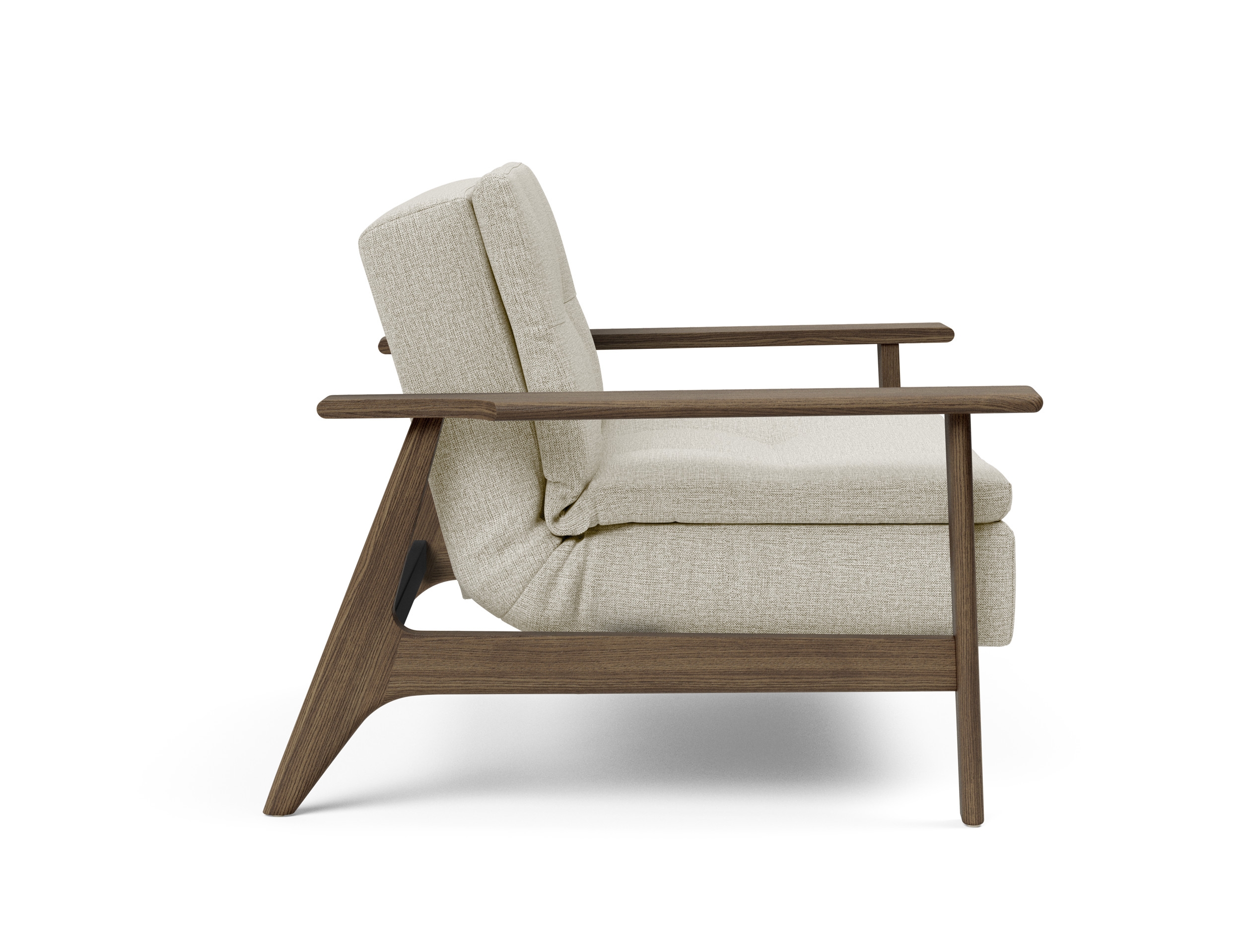 Dublexo Frej Fabric Chair w/Smoked Oak Arms & Legs