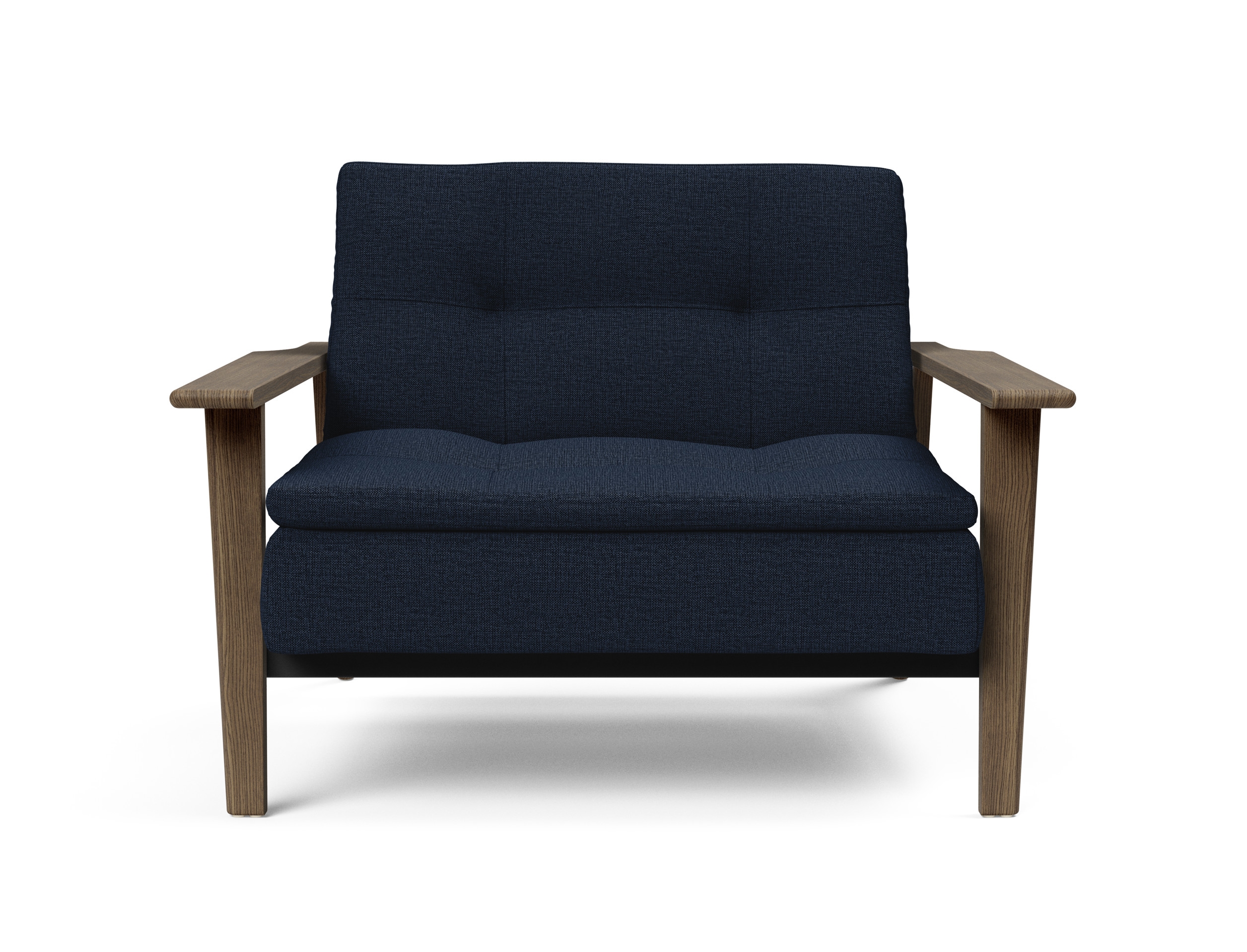 Dublexo Frej Fabric Chair w/Smoked Oak Arms & Legs