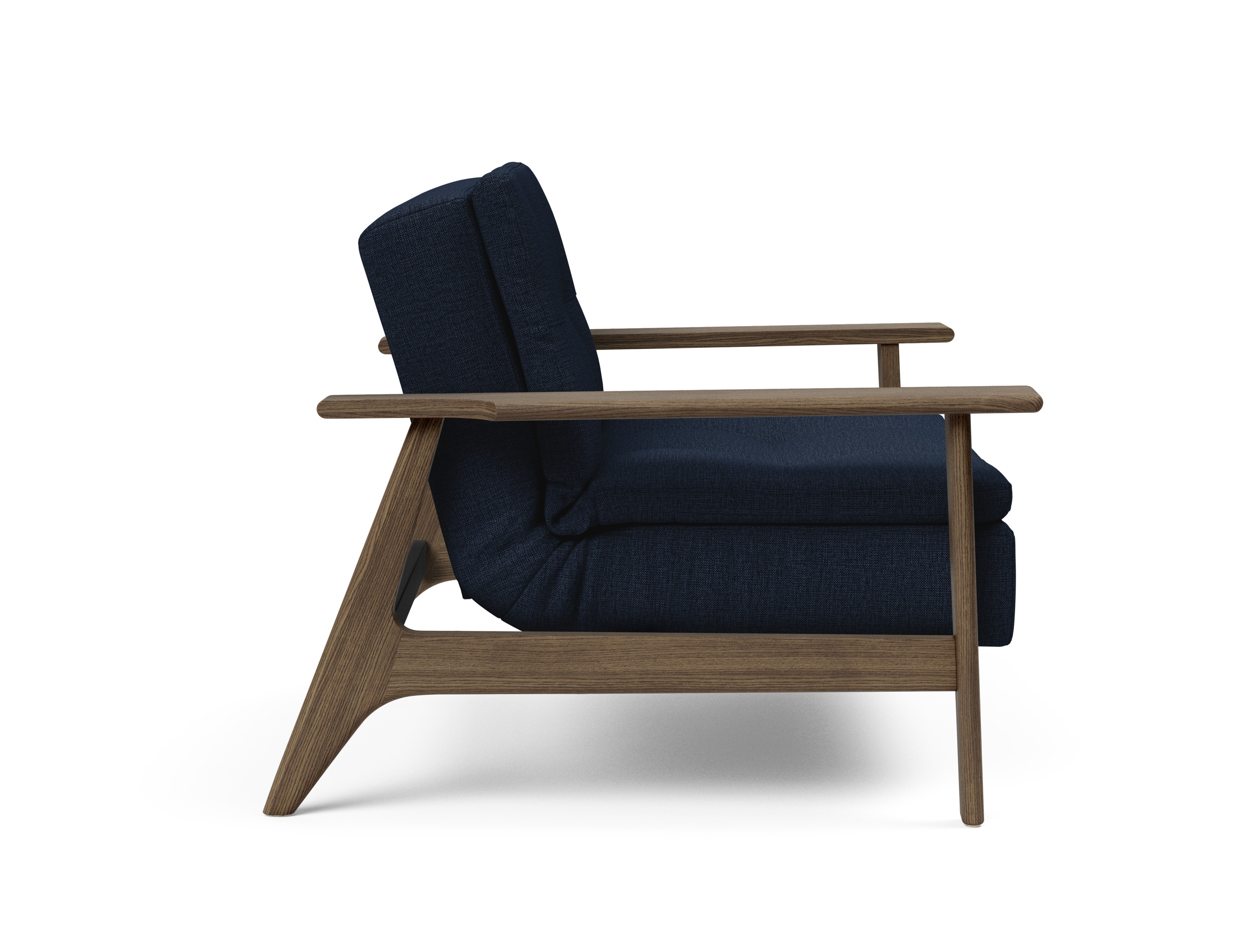 Dublexo Frej Fabric Chair w/Smoked Oak Arms & Legs