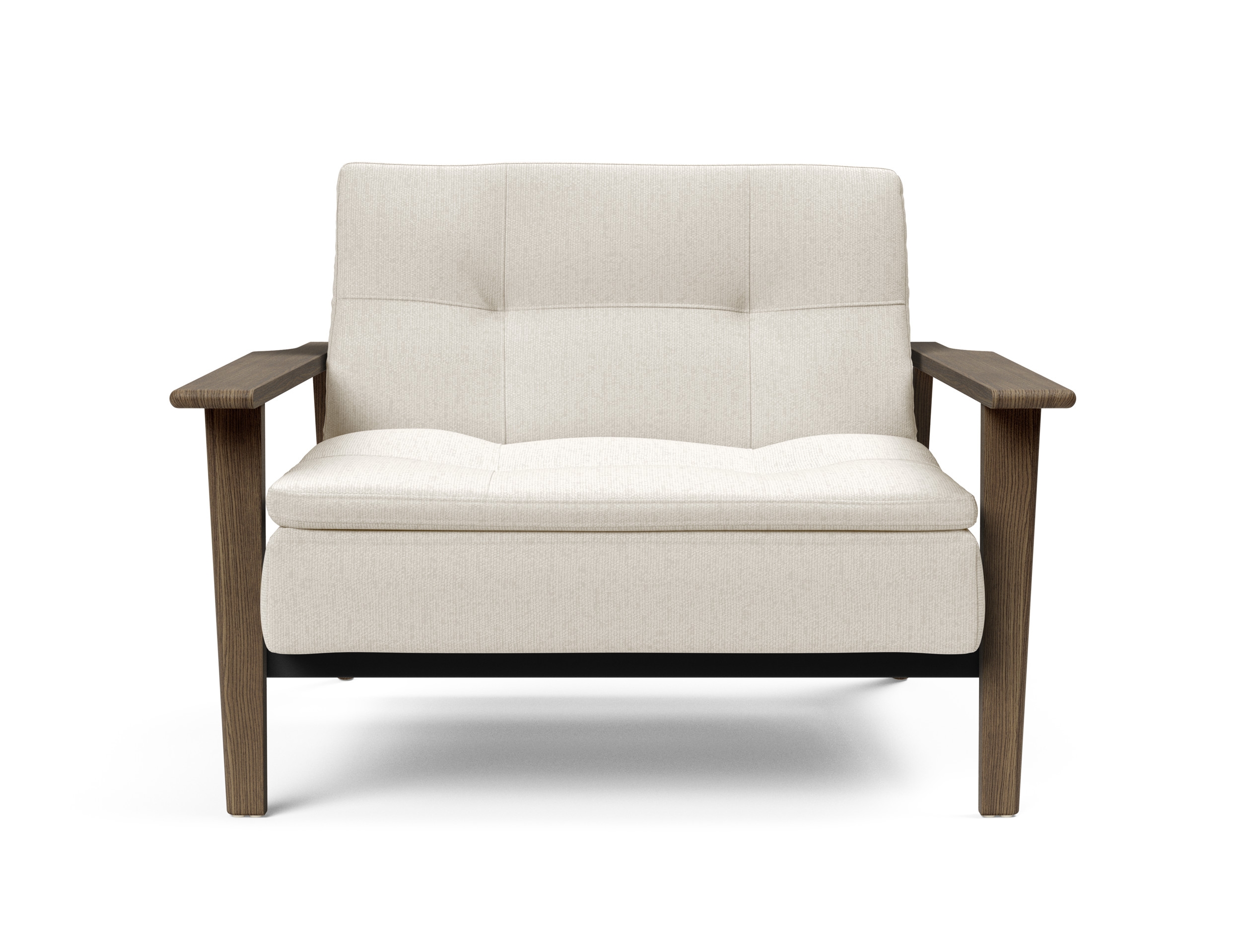 Dublexo Frej Fabric Chair w/Smoked Oak Arms & Legs