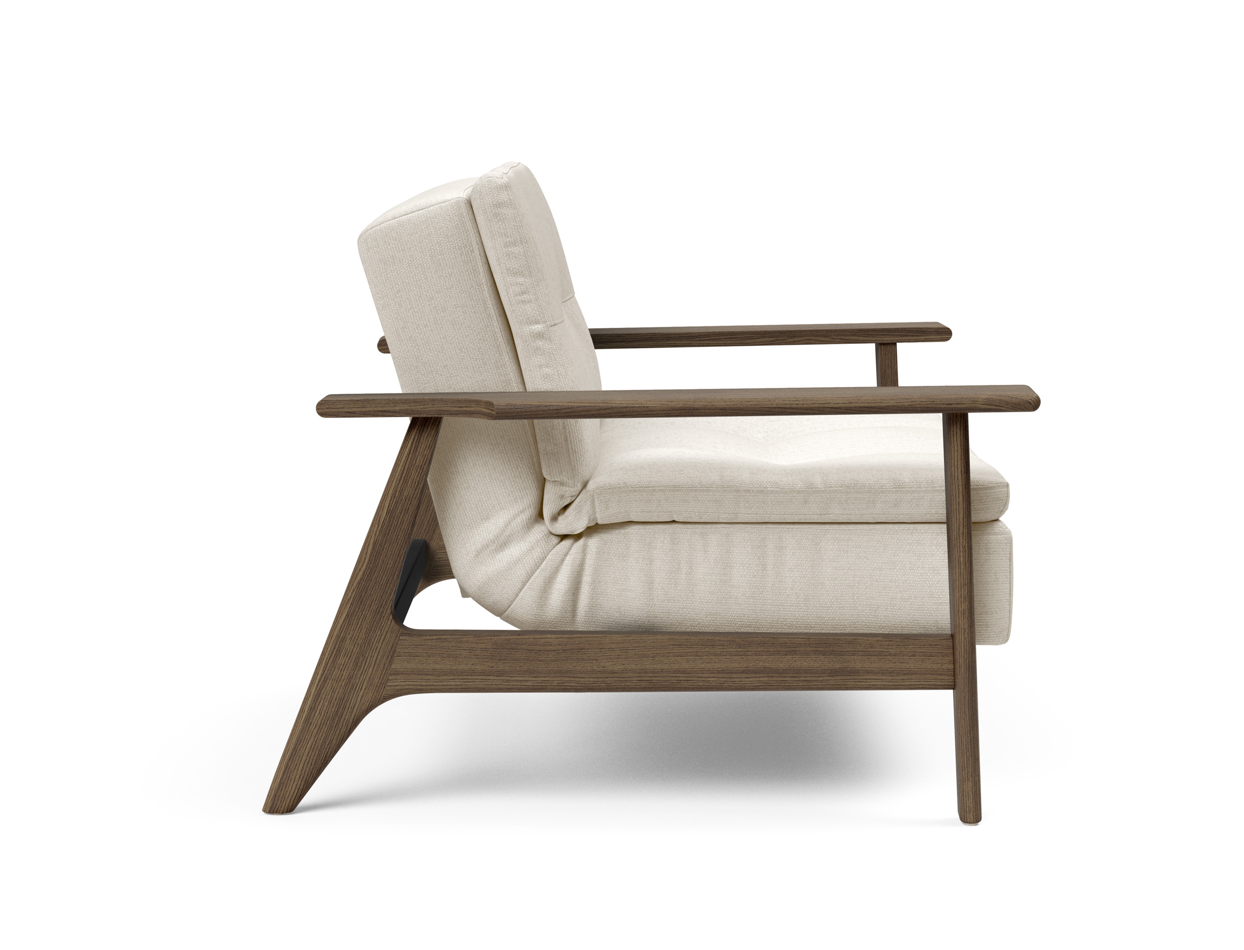 Dublexo Frej Fabric Chair w/Smoked Oak Arms & Legs