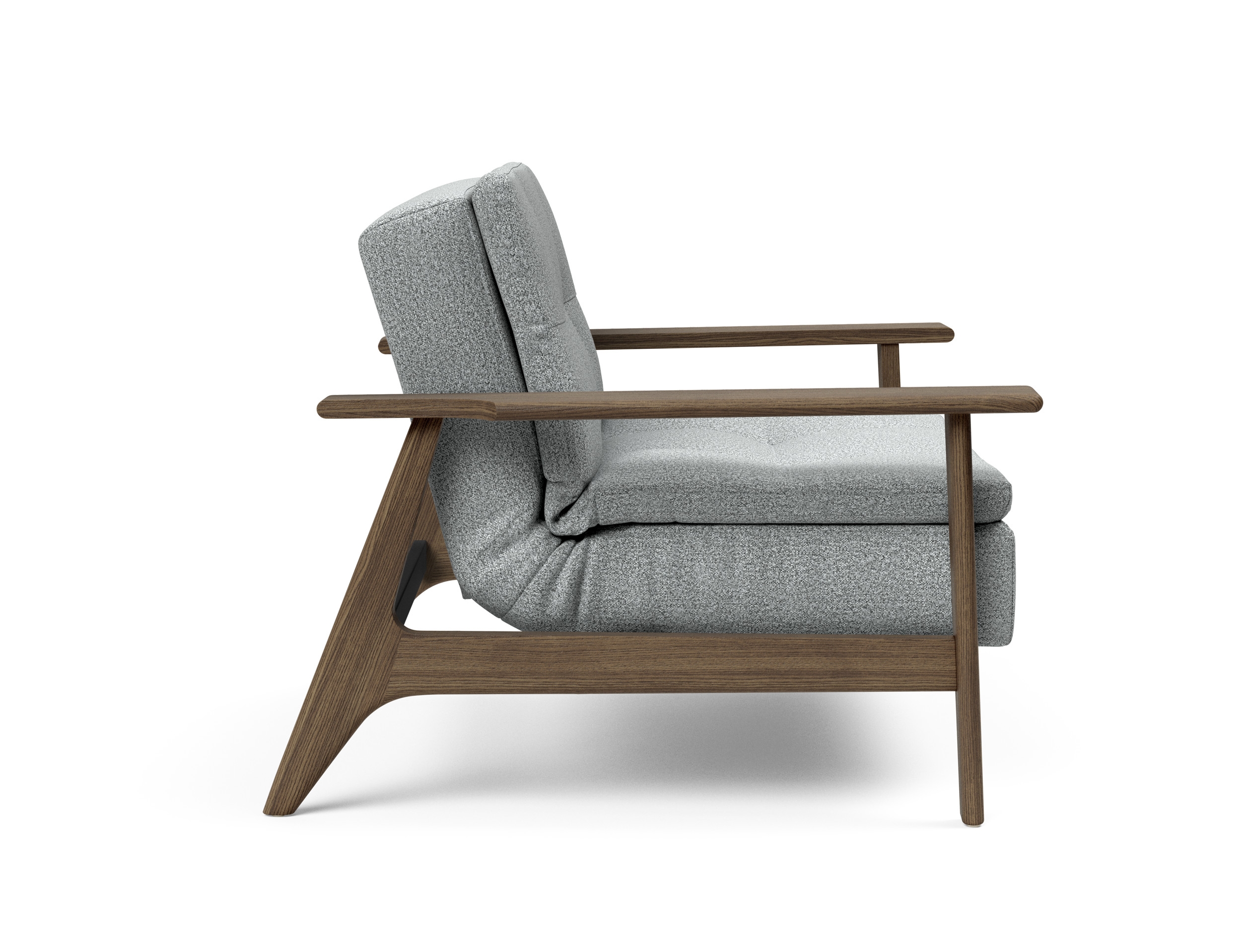 Dublexo Frej Fabric Chair w/Smoked Oak Arms & Legs