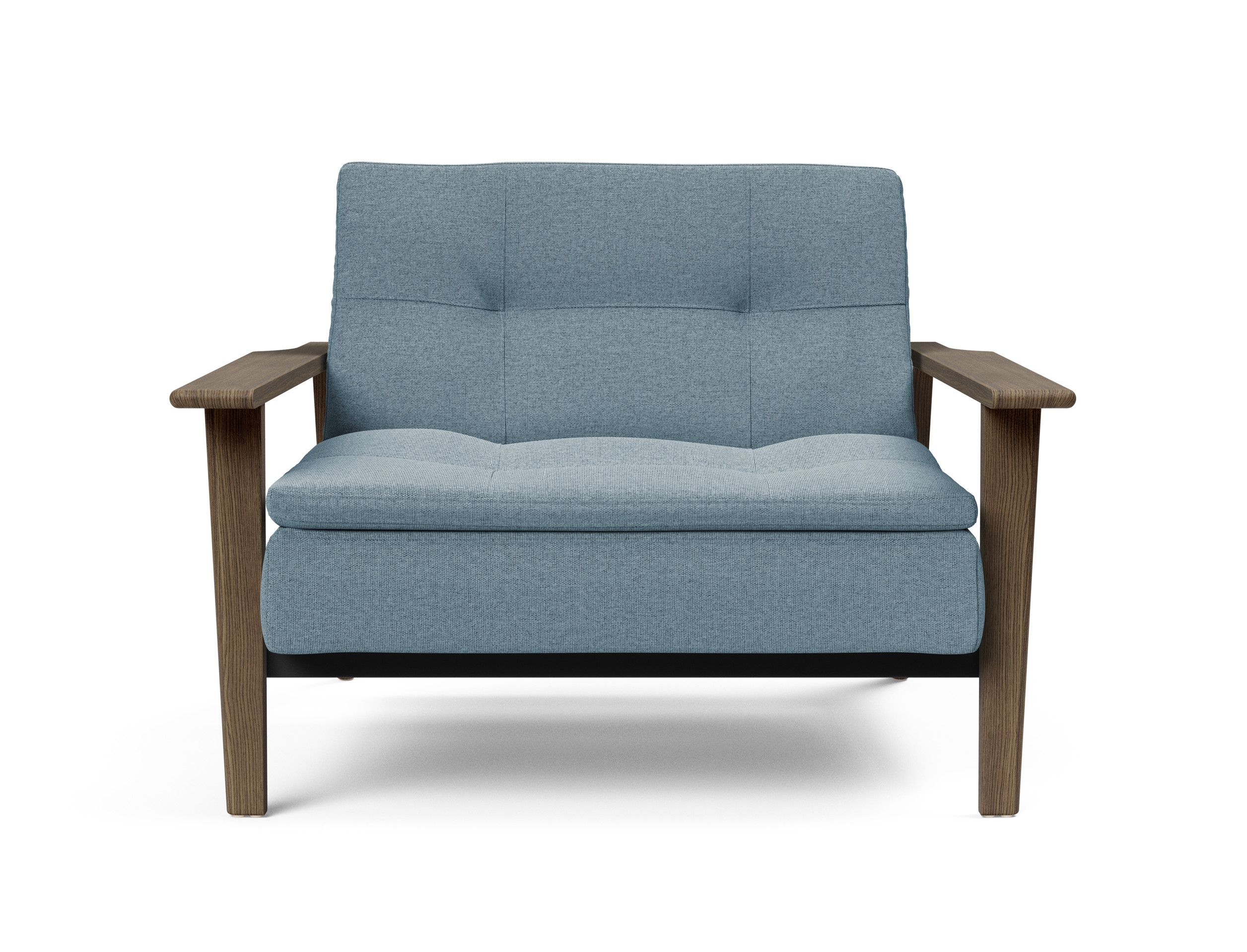 Dublexo Frej Fabric Chair w/Smoked Oak Arms & Legs