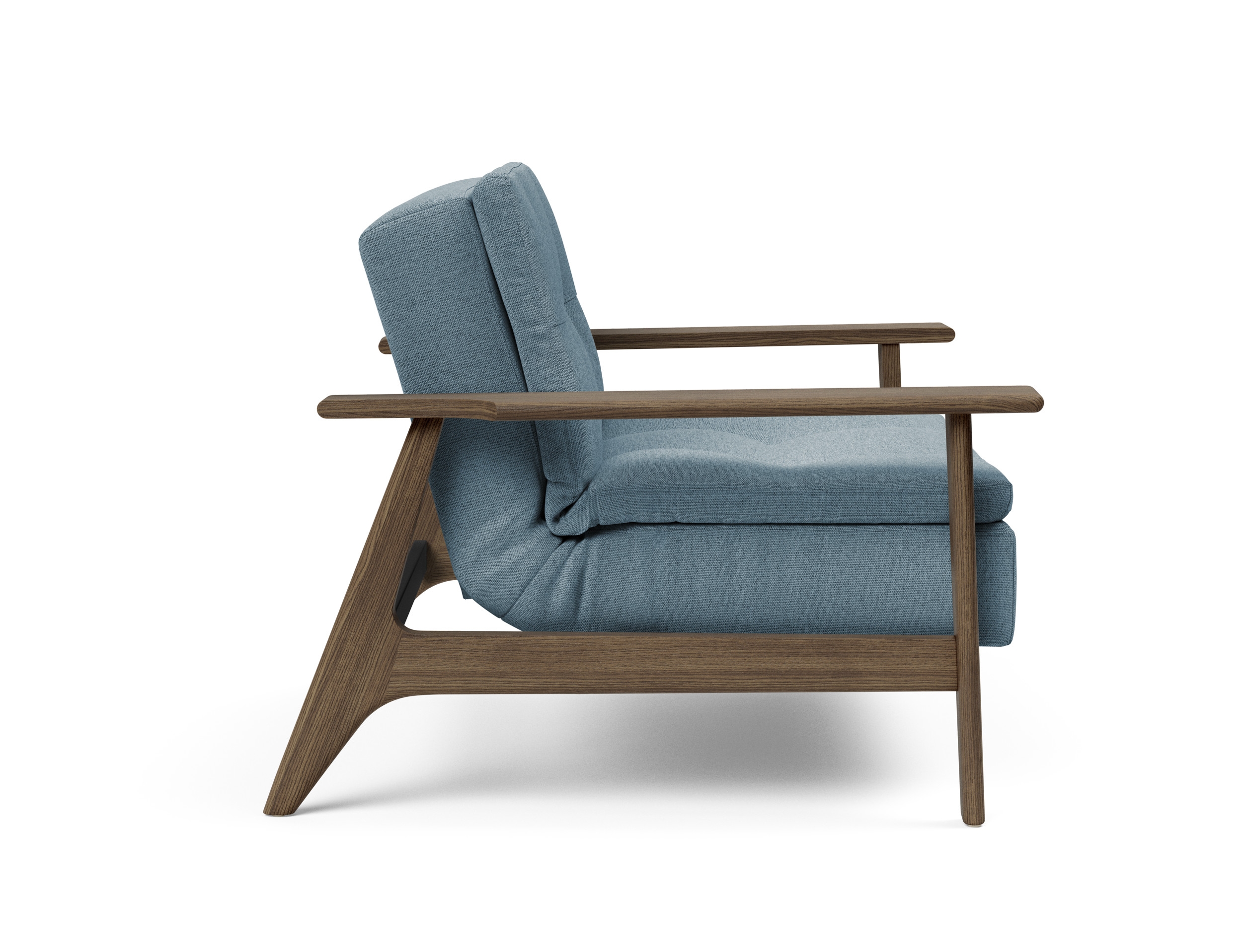 Dublexo Frej Fabric Chair w/Smoked Oak Arms & Legs