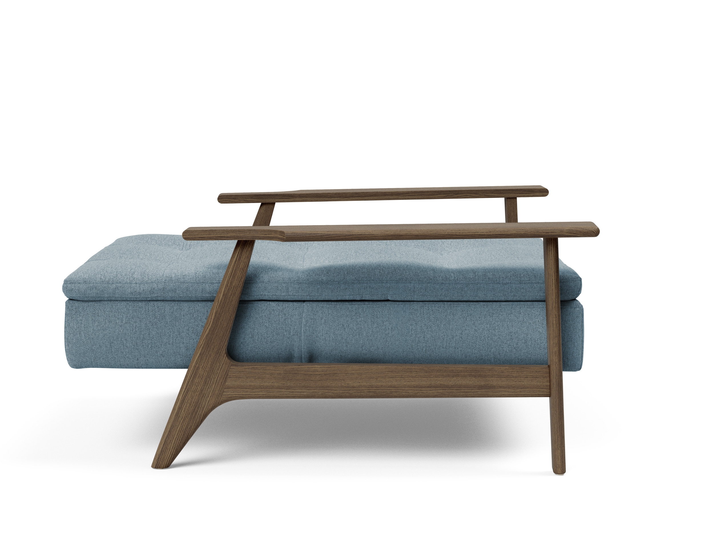 Dublexo Frej Fabric Chair w/Smoked Oak Arms & Legs