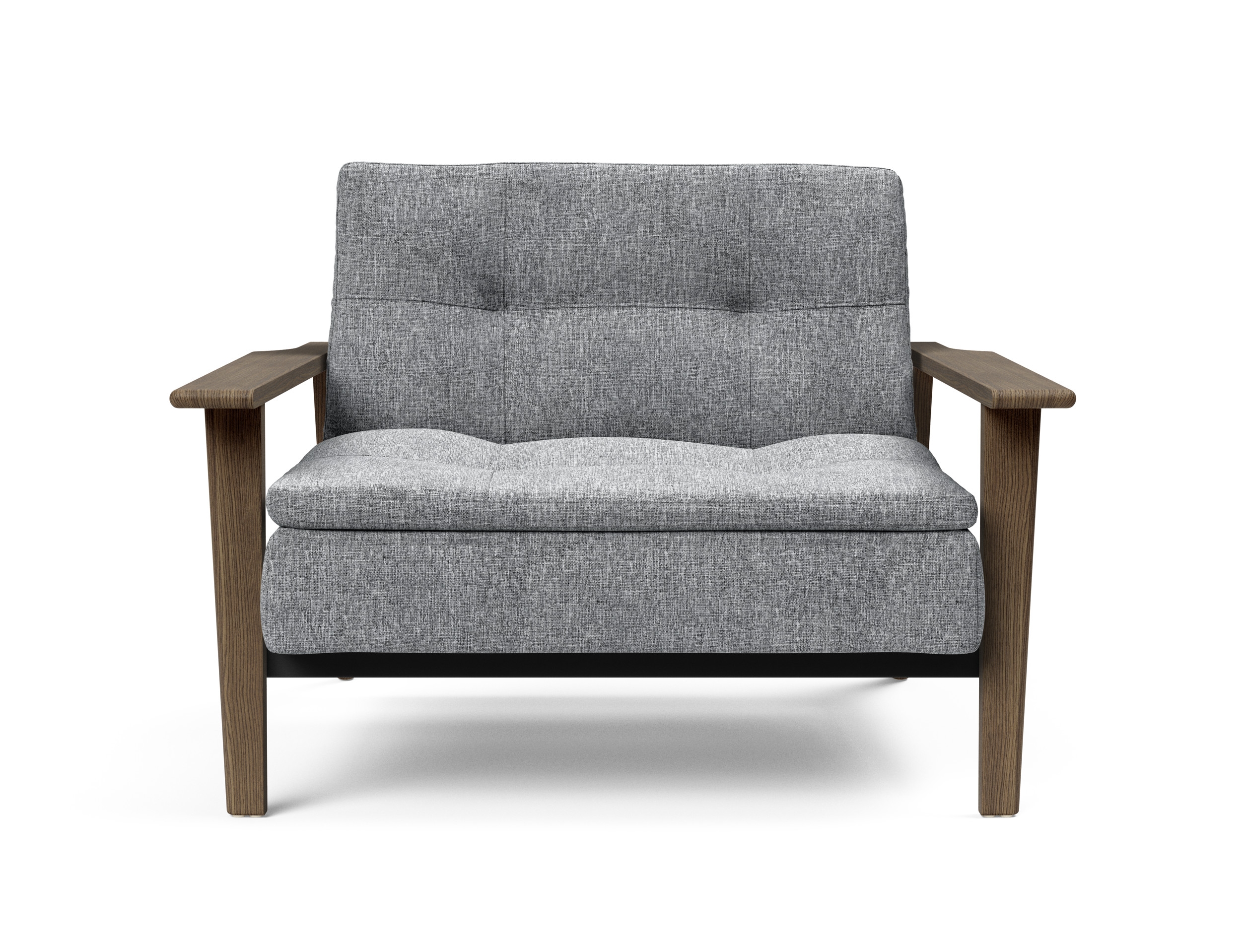Dublexo Frej Fabric Chair w/Smoked Oak Arms & Legs