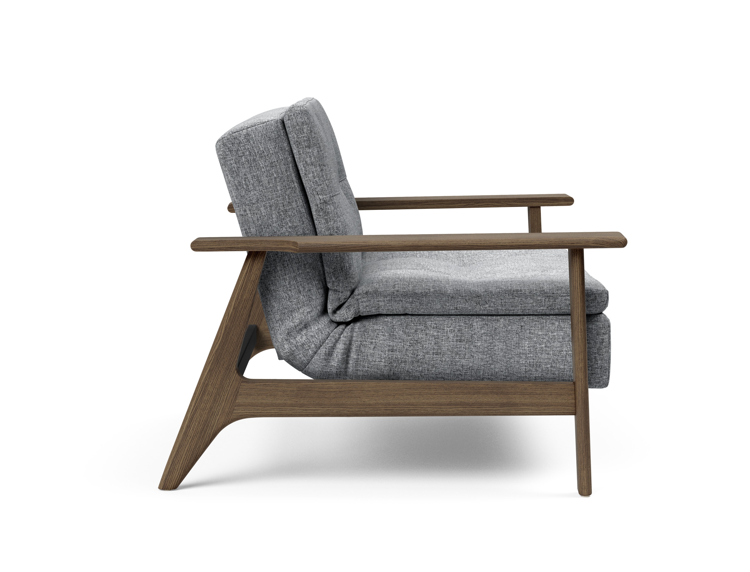 Dublexo Frej Fabric Chair w/Smoked Oak Arms & Legs
