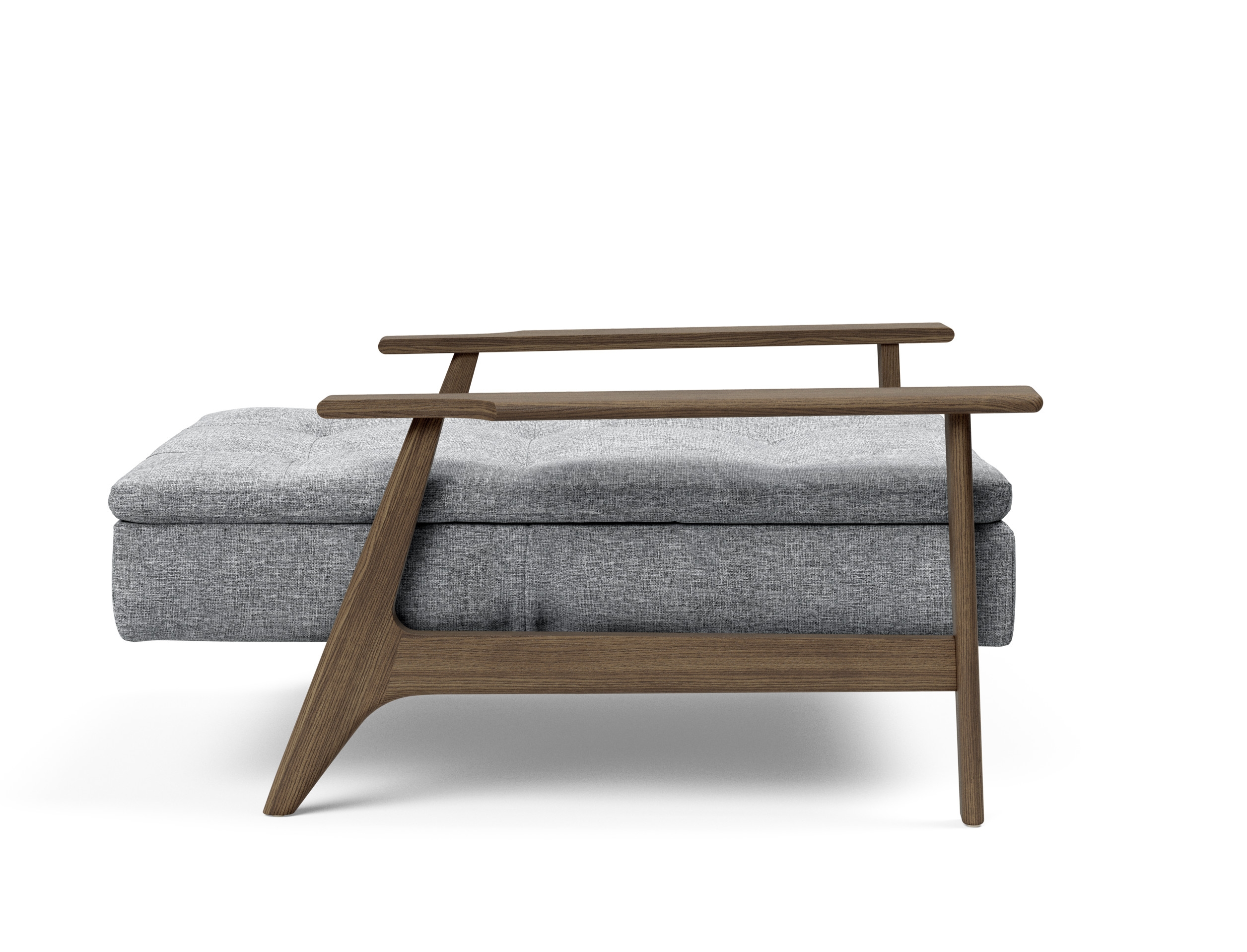 Dublexo Frej Fabric Chair w/Smoked Oak Arms & Legs