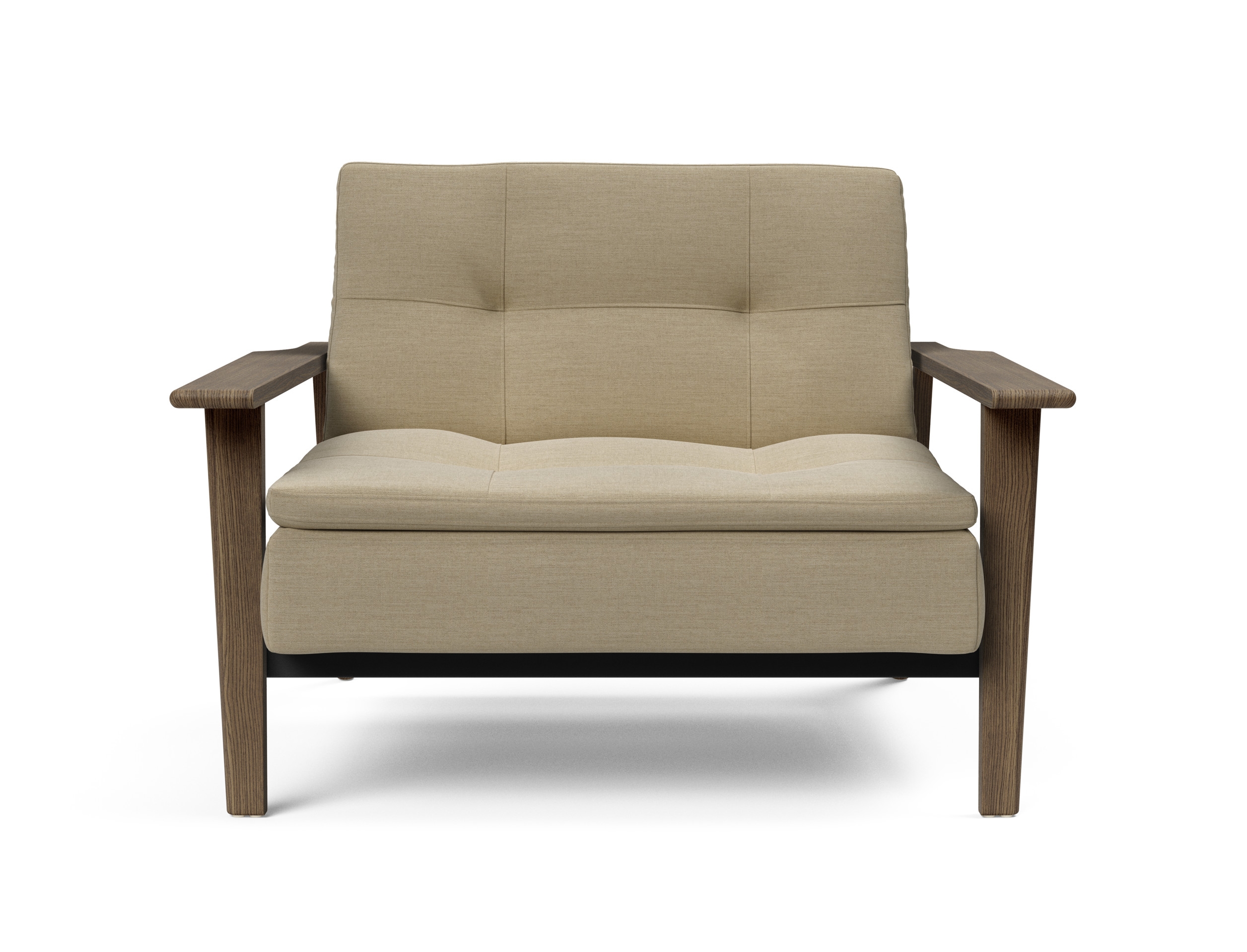 Dublexo Frej Fabric Chair w/Smoked Oak Arms & Legs