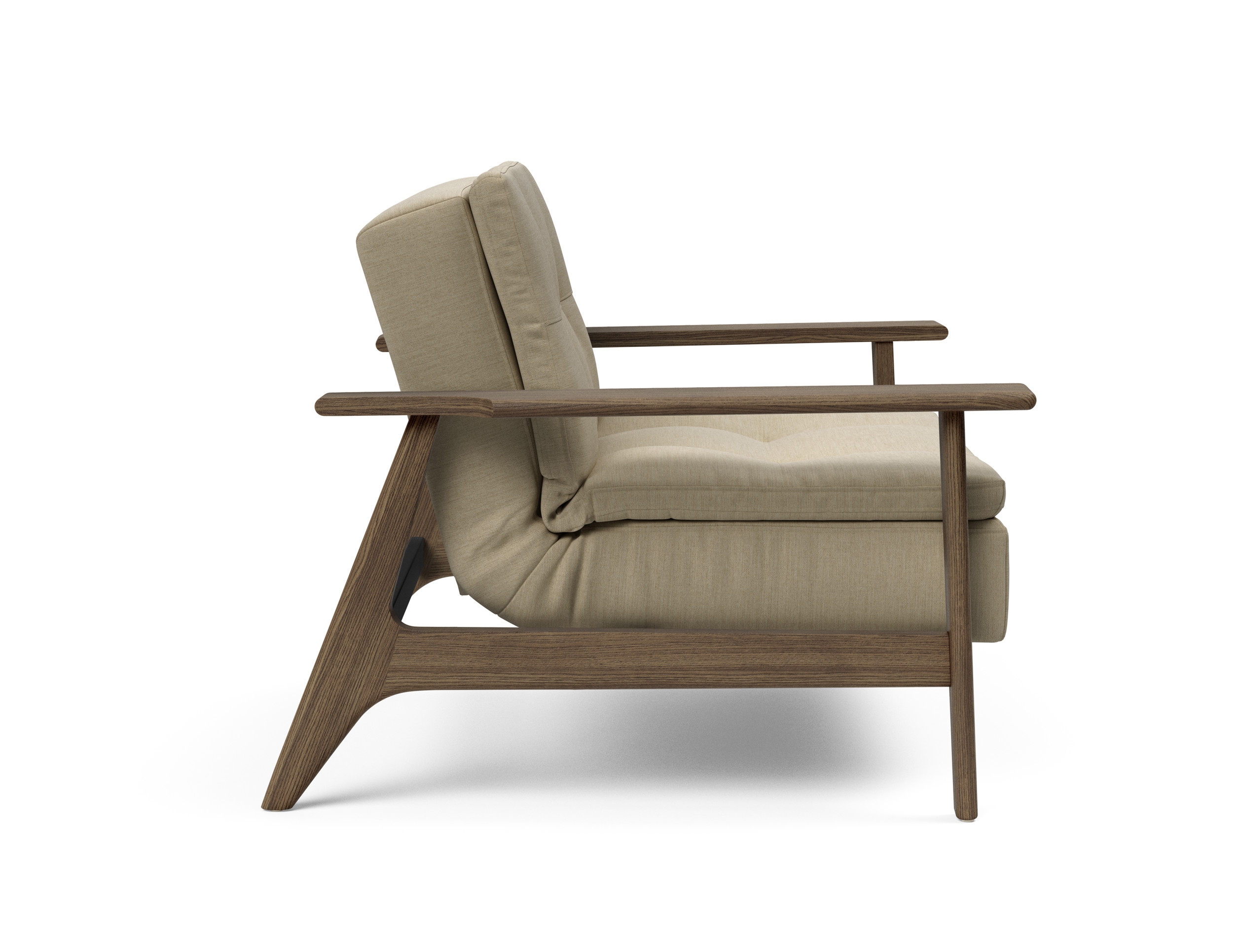Dublexo Frej Fabric Chair w/Smoked Oak Arms & Legs