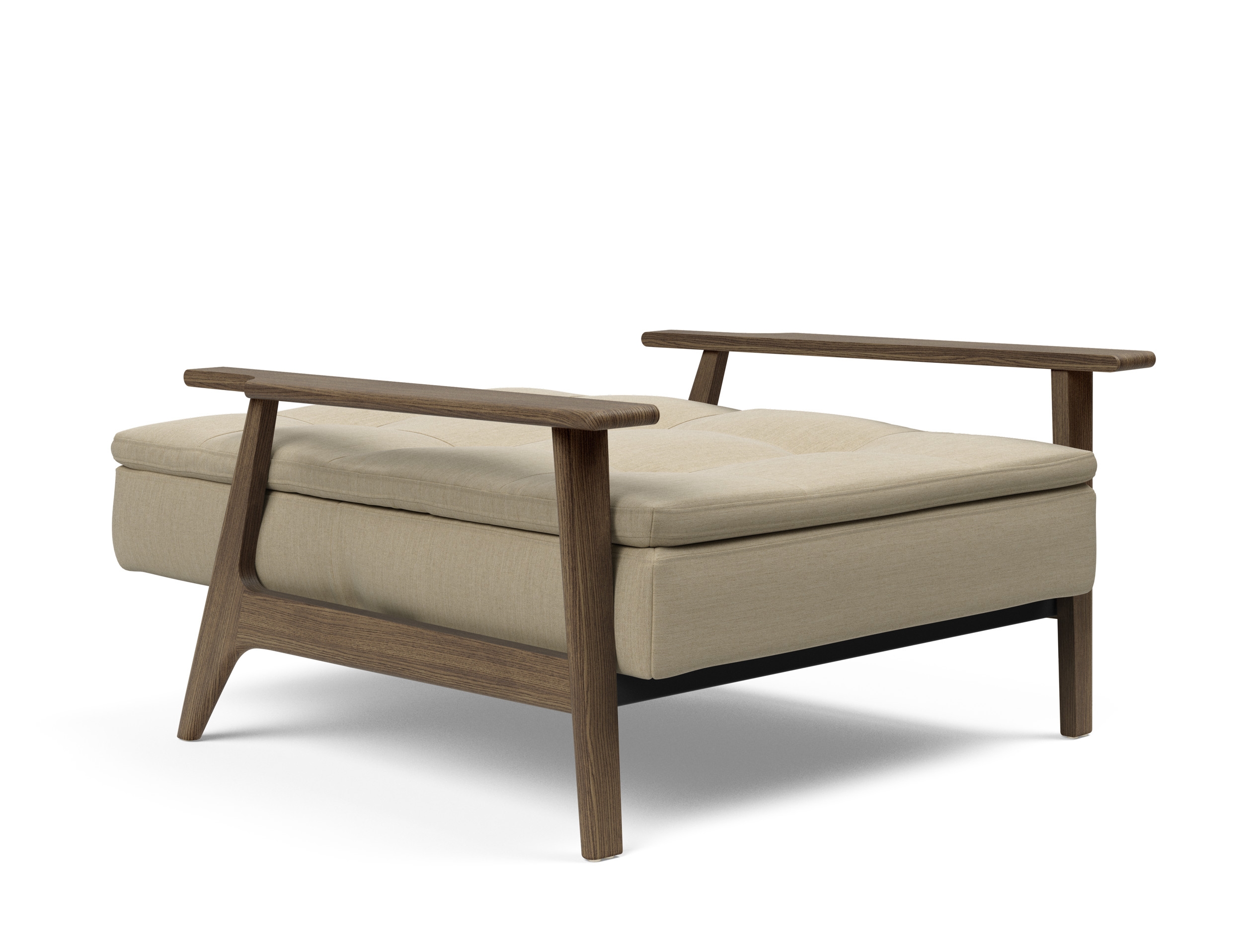 Dublexo Frej Fabric Chair w/Smoked Oak Arms & Legs