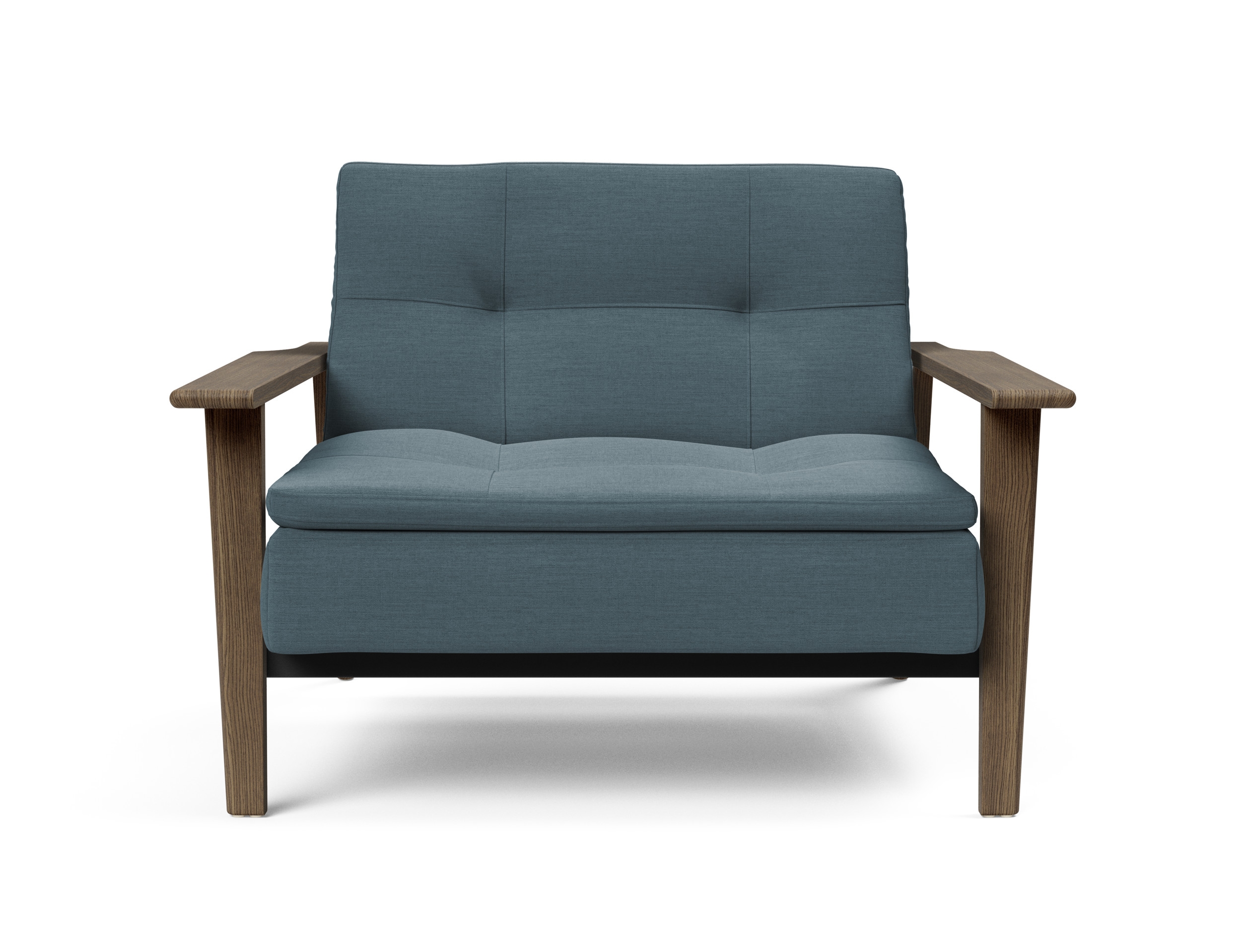 Dublexo Frej Fabric Chair w/Smoked Oak Arms & Legs