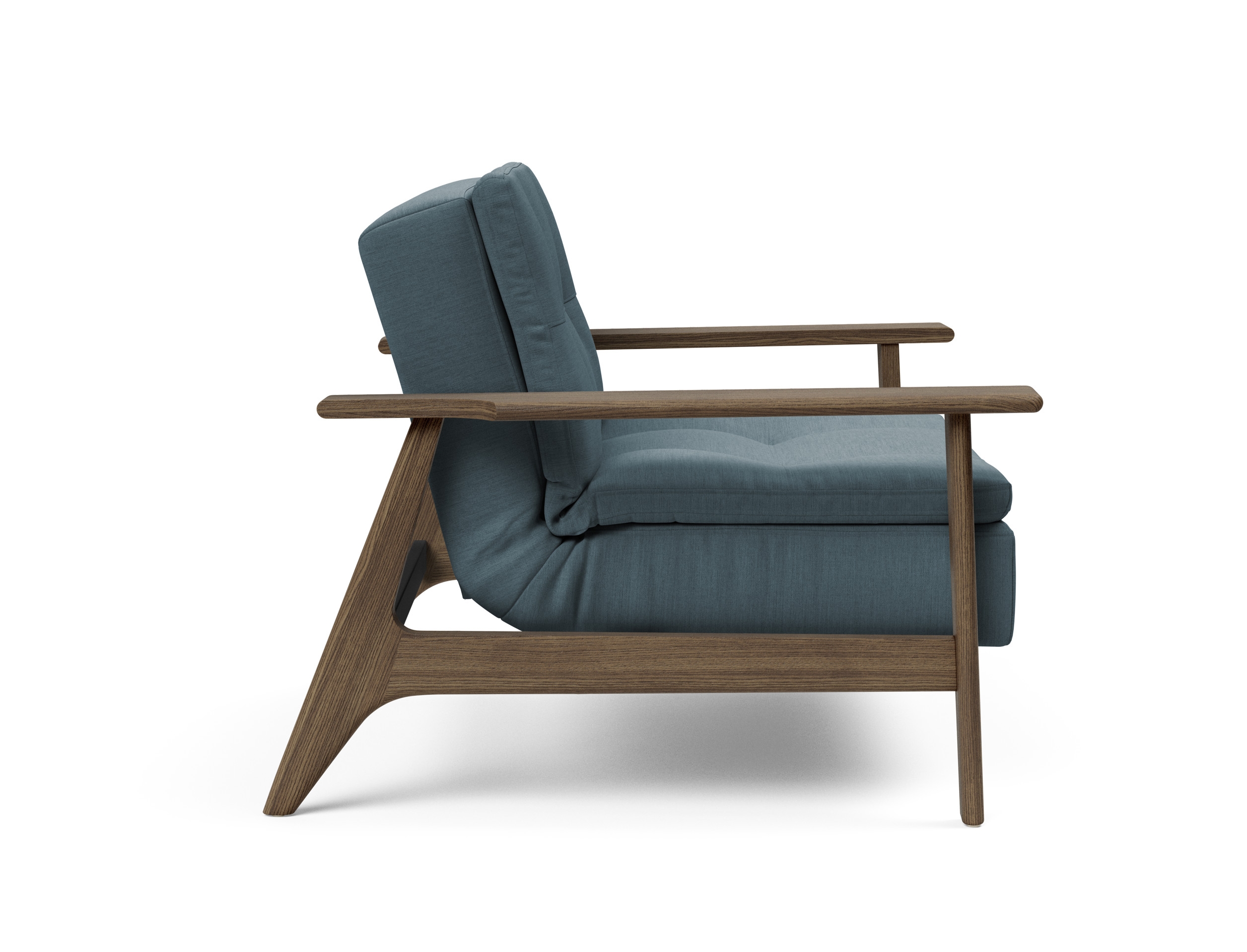 Dublexo Frej Fabric Chair w/Smoked Oak Arms & Legs