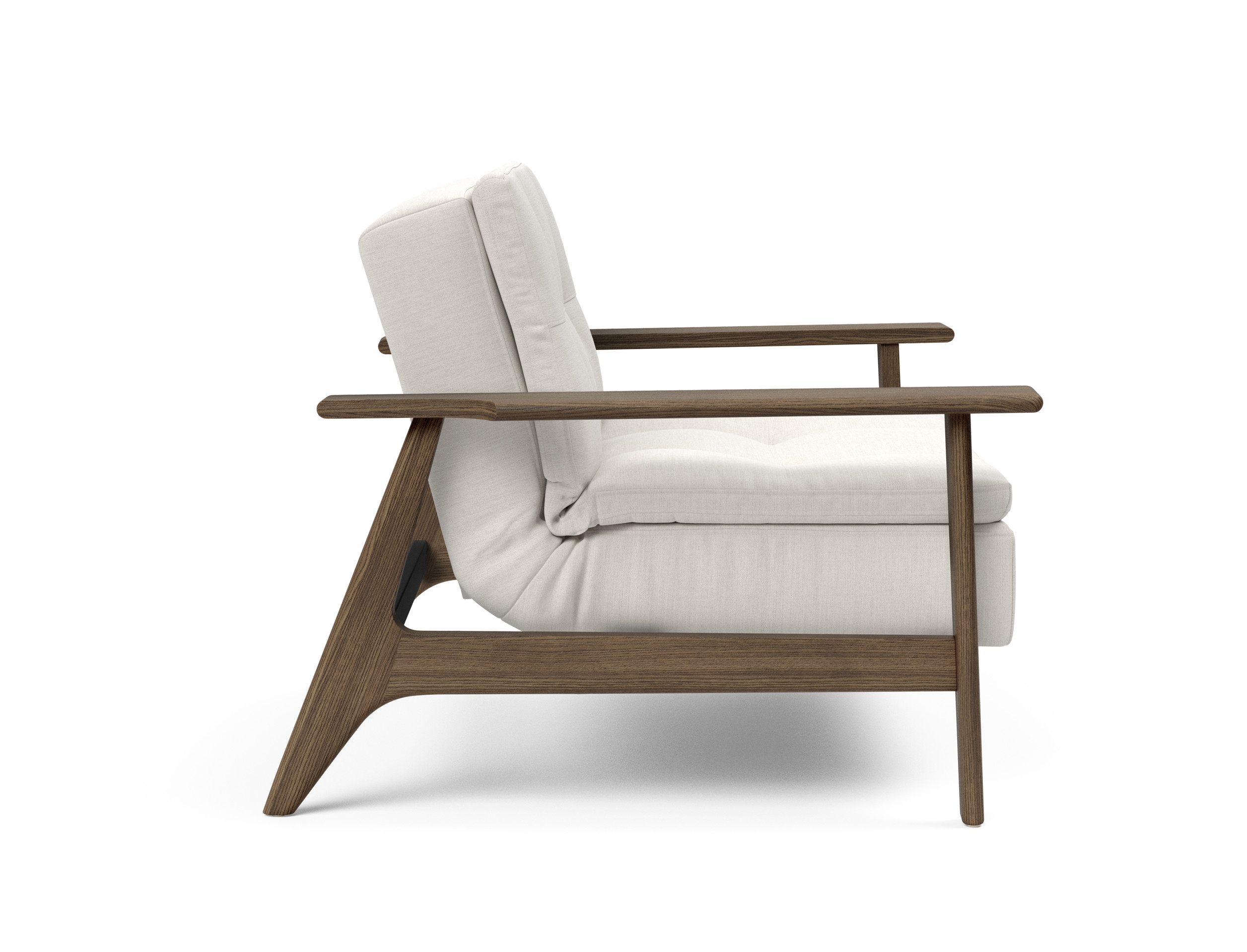Dublexo Frej Fabric Chair w/Smoked Oak Arms & Legs