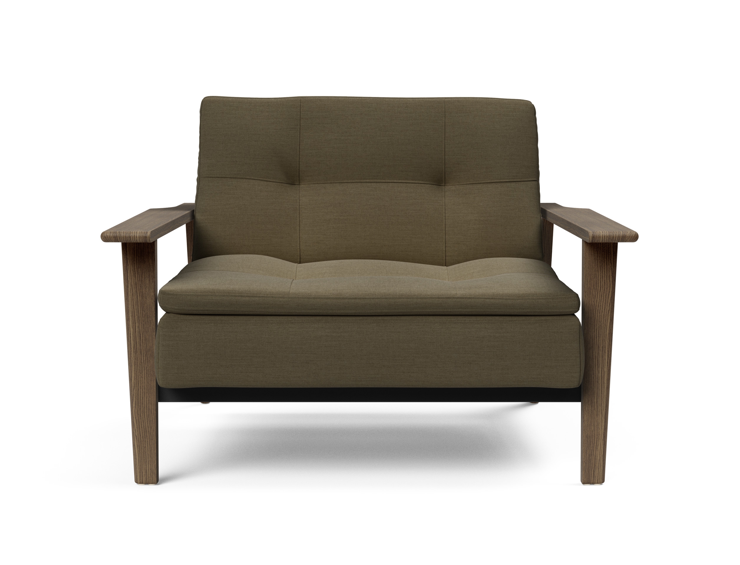 Dublexo Frej Fabric Chair w/Smoked Oak Arms & Legs