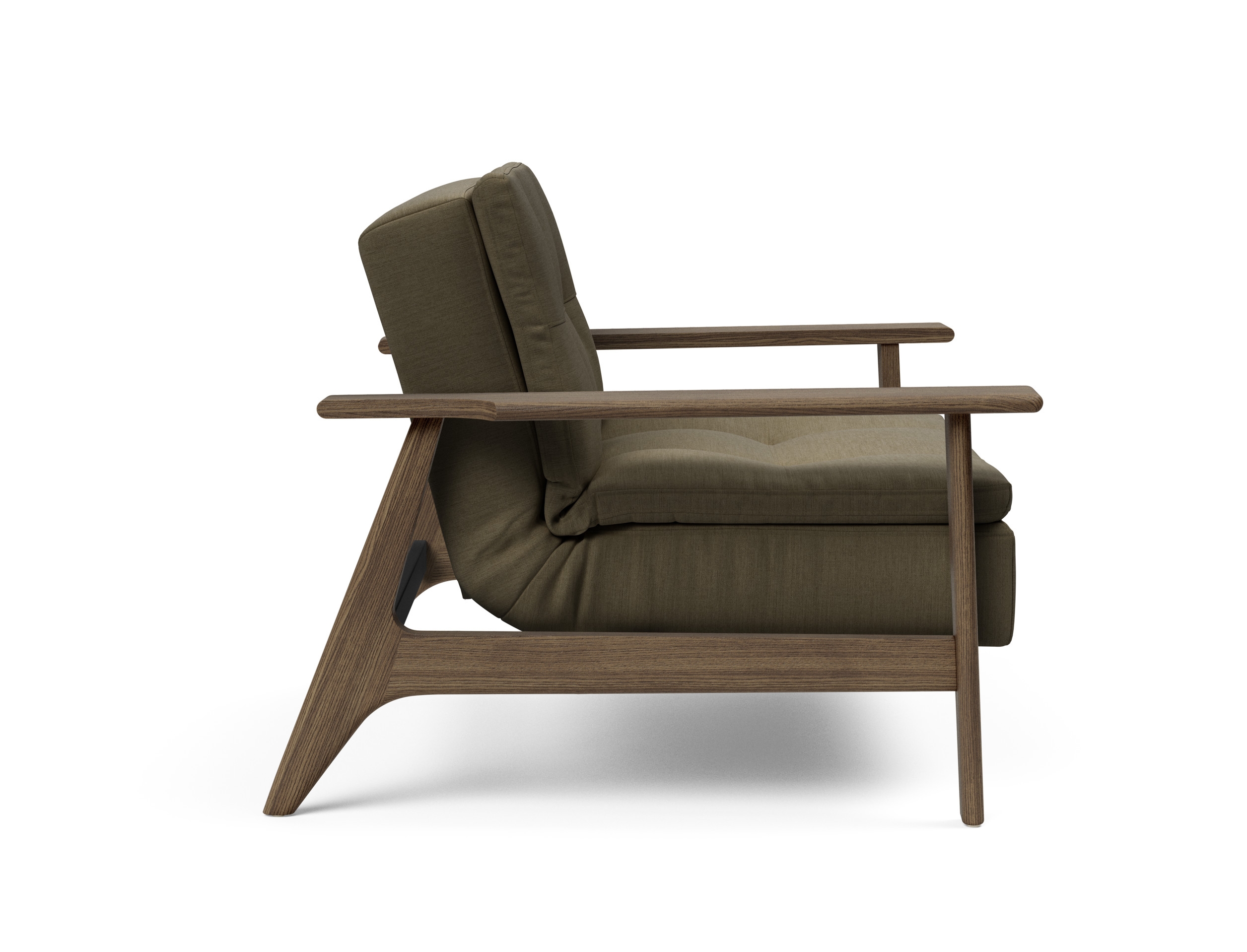 Dublexo Frej Fabric Chair w/Smoked Oak Arms & Legs