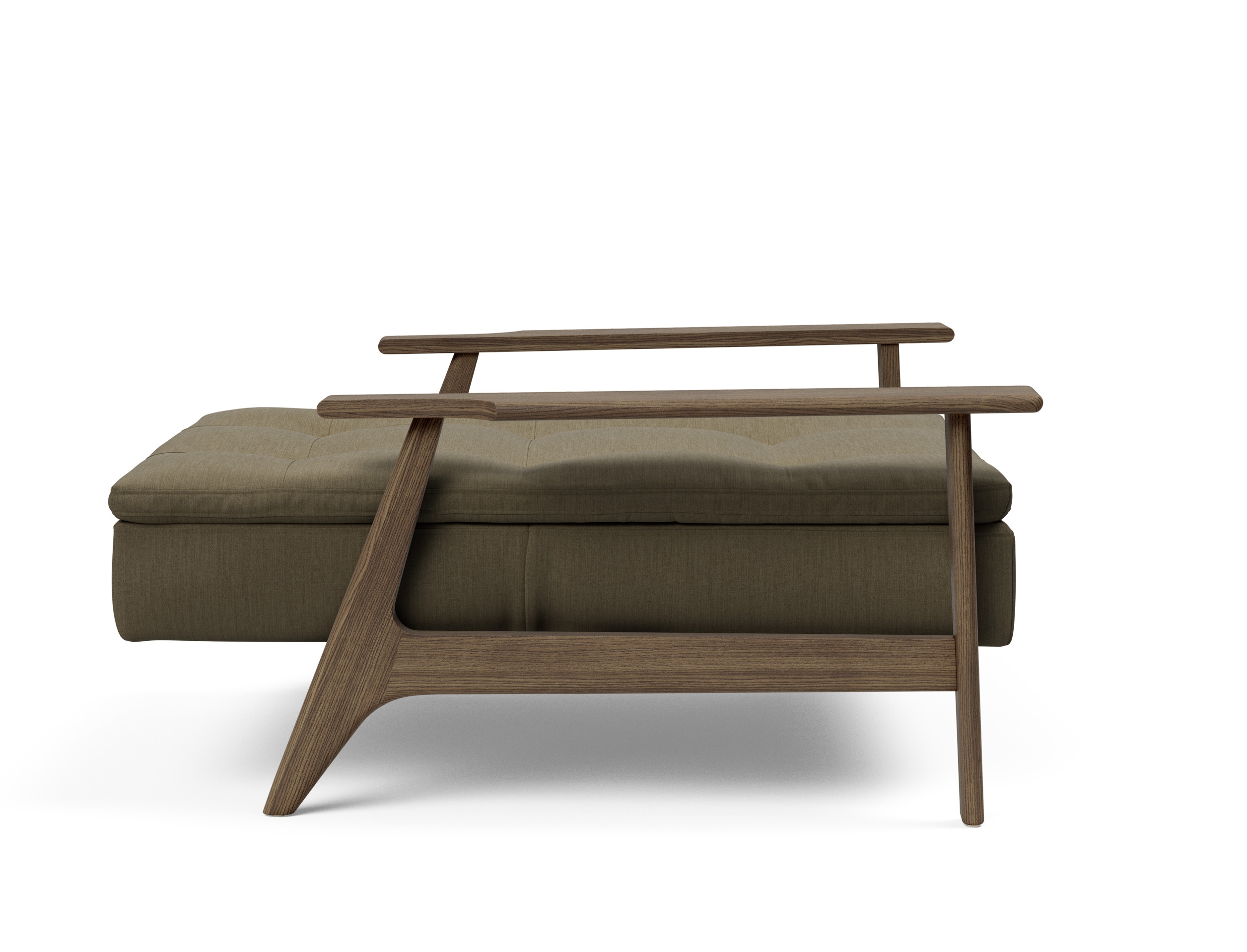 Dublexo Frej Fabric Chair w/Smoked Oak Arms & Legs