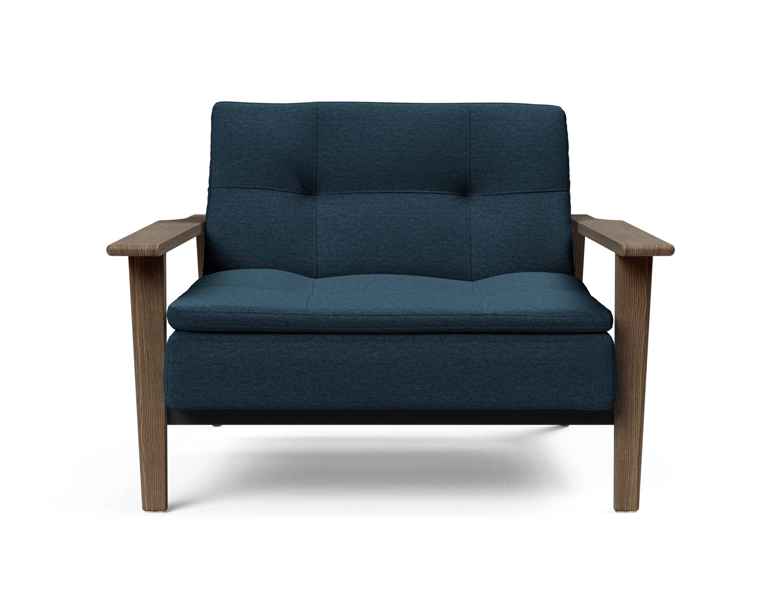 Dublexo Frej Fabric Chair w/Smoked Oak Arms & Legs