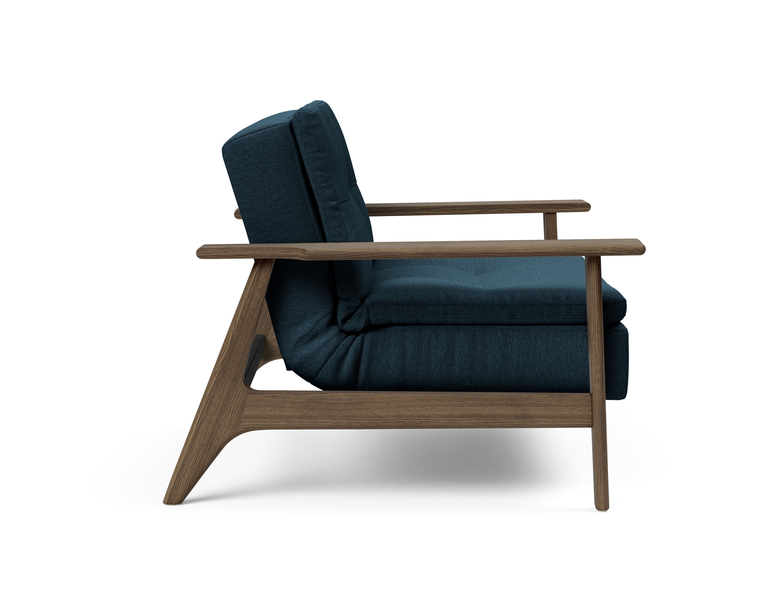 Dublexo Frej Fabric Chair w/Smoked Oak Arms & Legs