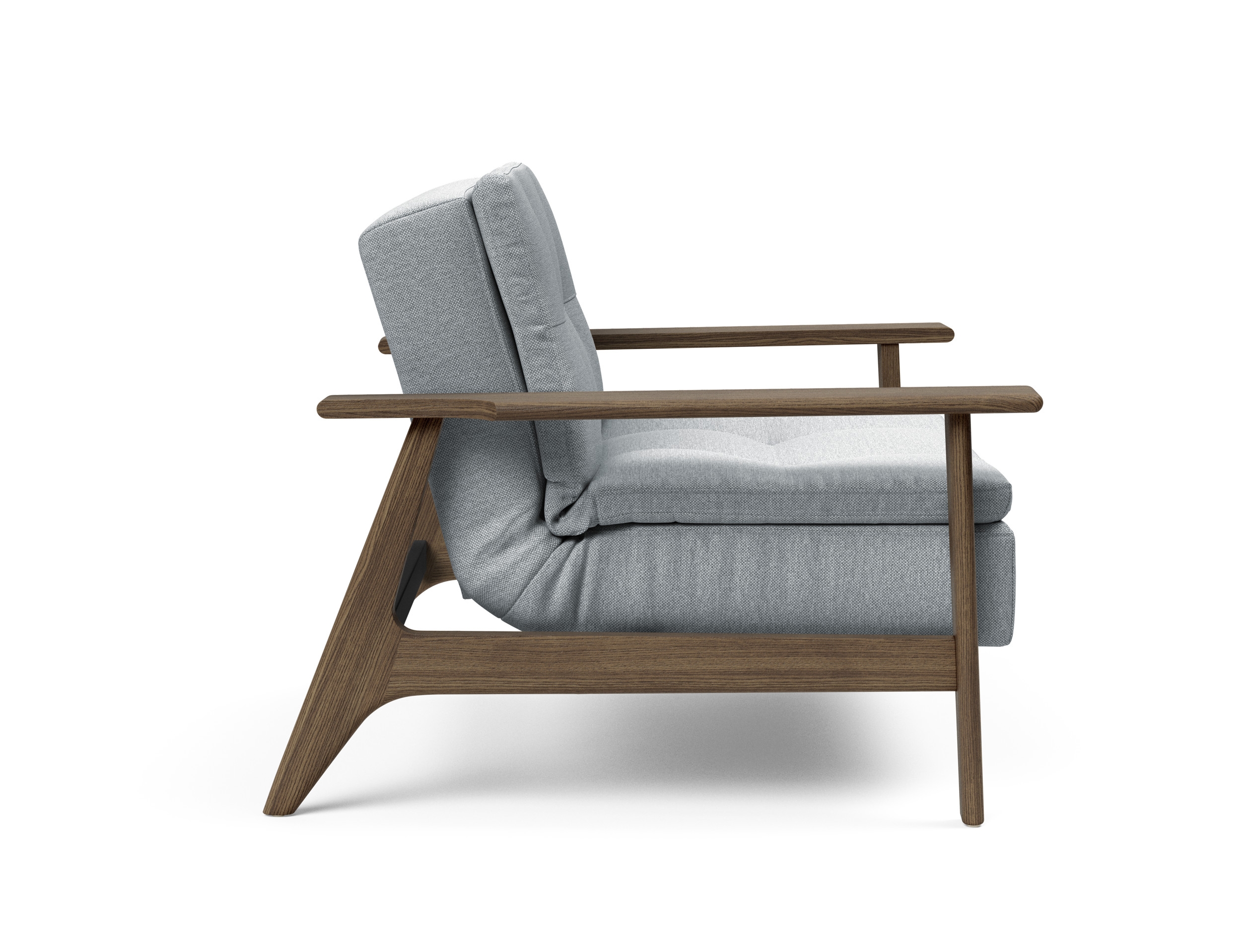 Dublexo Frej Fabric Chair w/Smoked Oak Arms & Legs