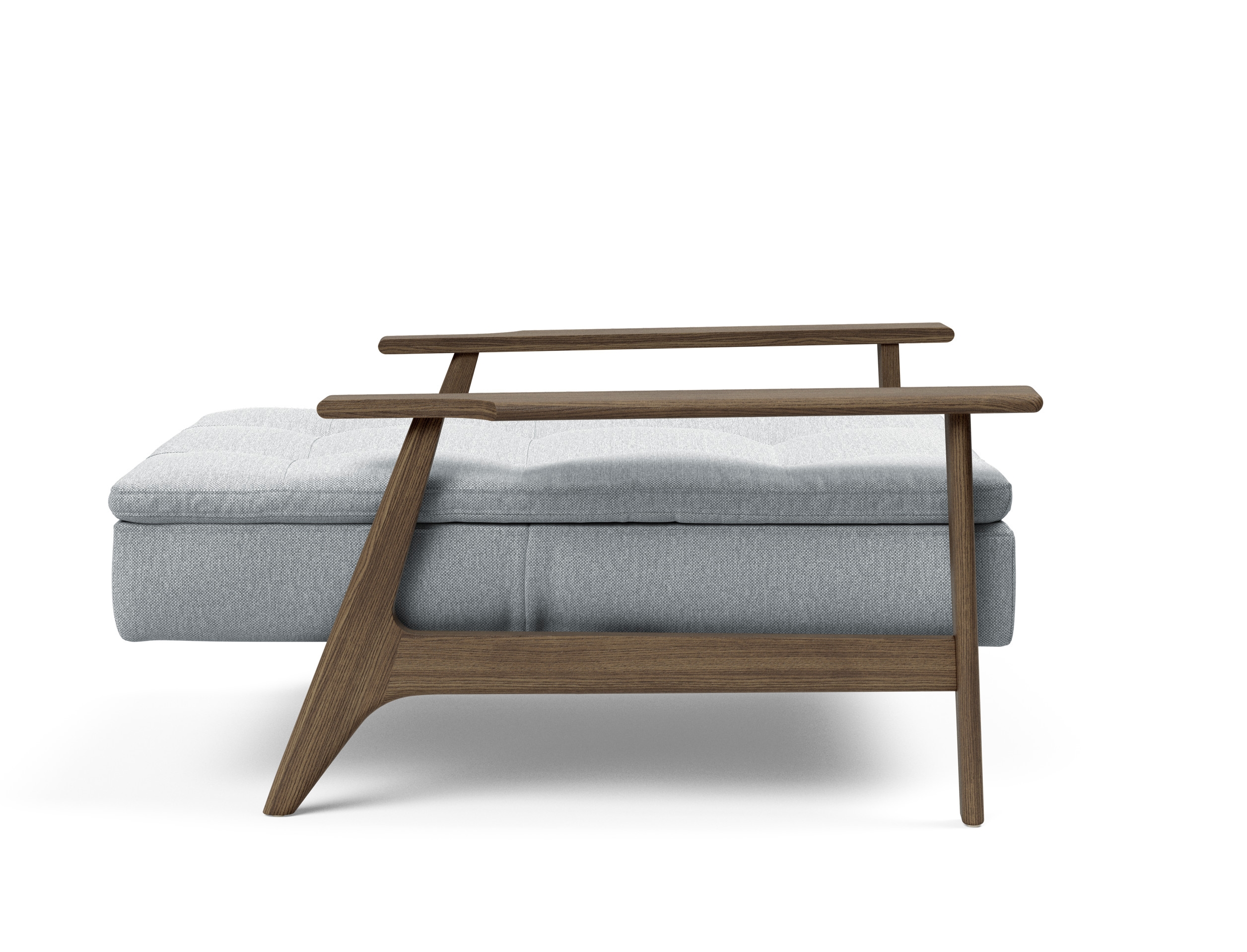 Dublexo Frej Fabric Chair w/Smoked Oak Arms & Legs