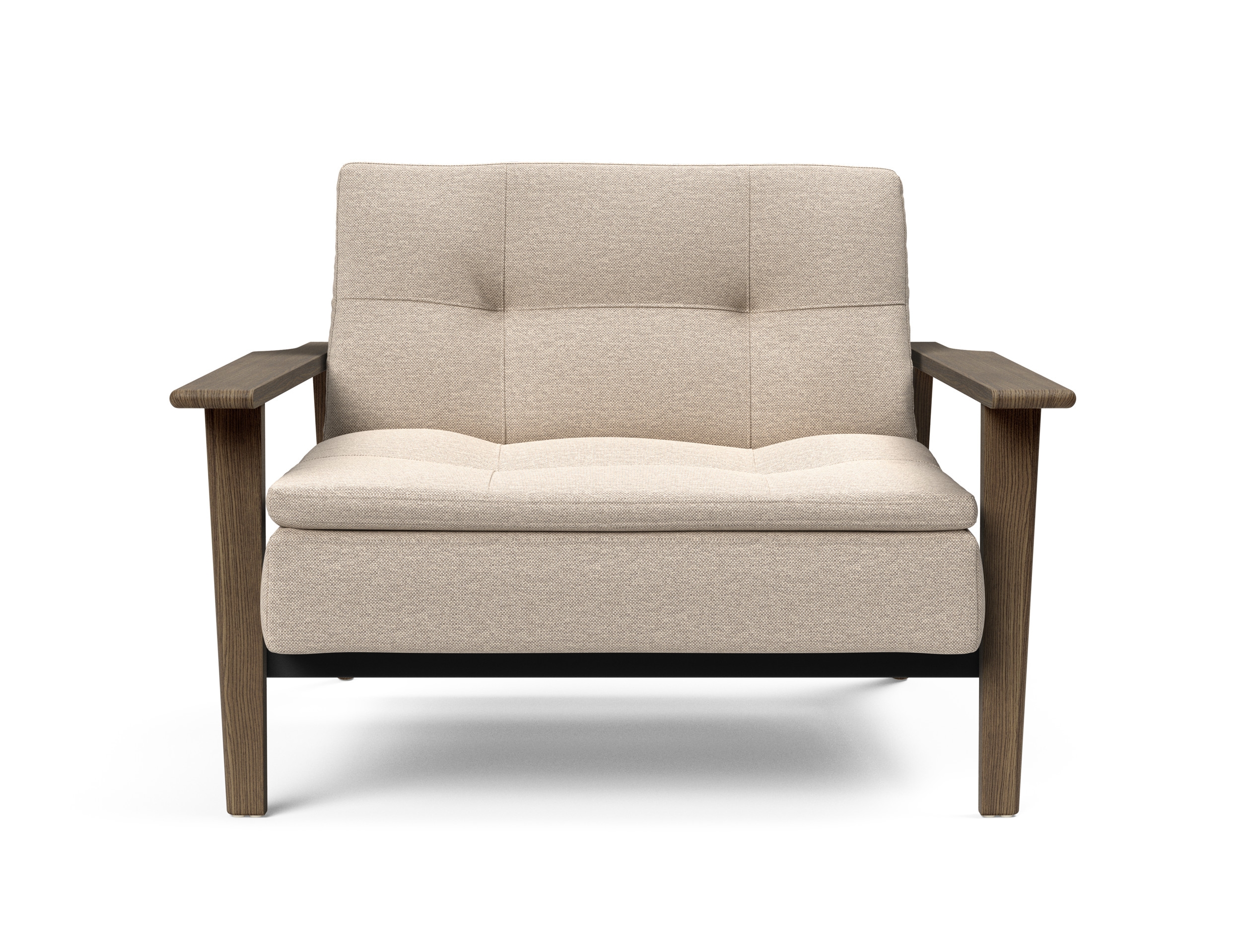 Dublexo Frej Fabric Chair w/Smoked Oak Arms & Legs