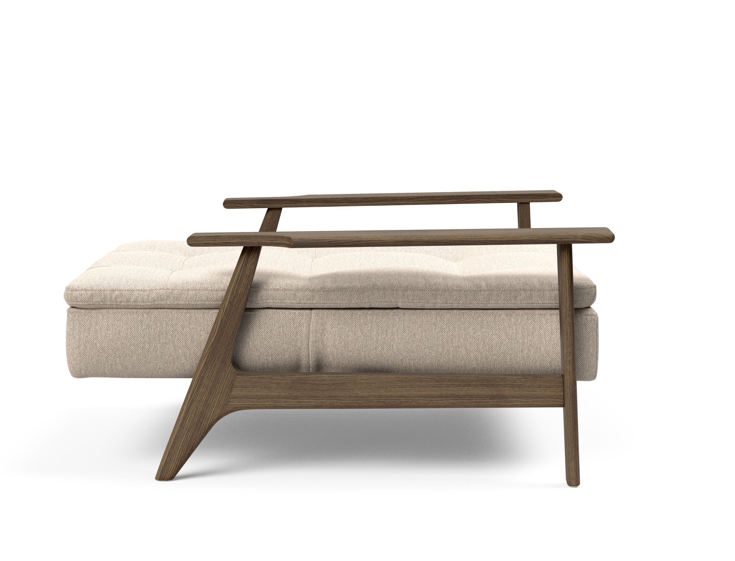 Dublexo Frej Fabric Chair w/Smoked Oak Arms & Legs