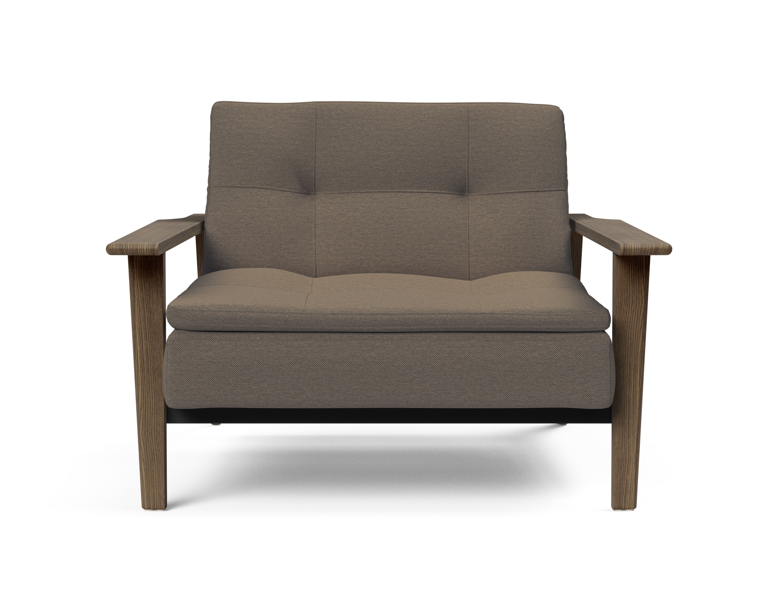 Dublexo Frej Fabric Chair w/Smoked Oak Arms & Legs