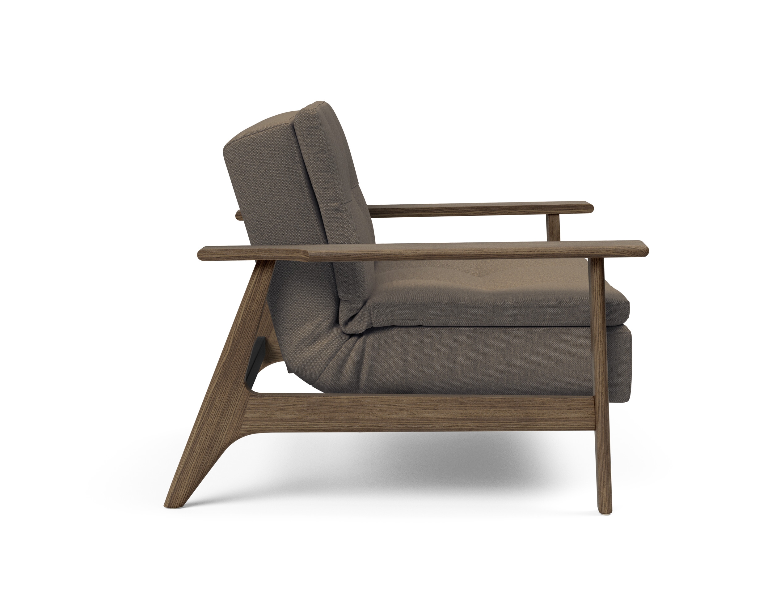 Dublexo Frej Fabric Chair w/Smoked Oak Arms & Legs