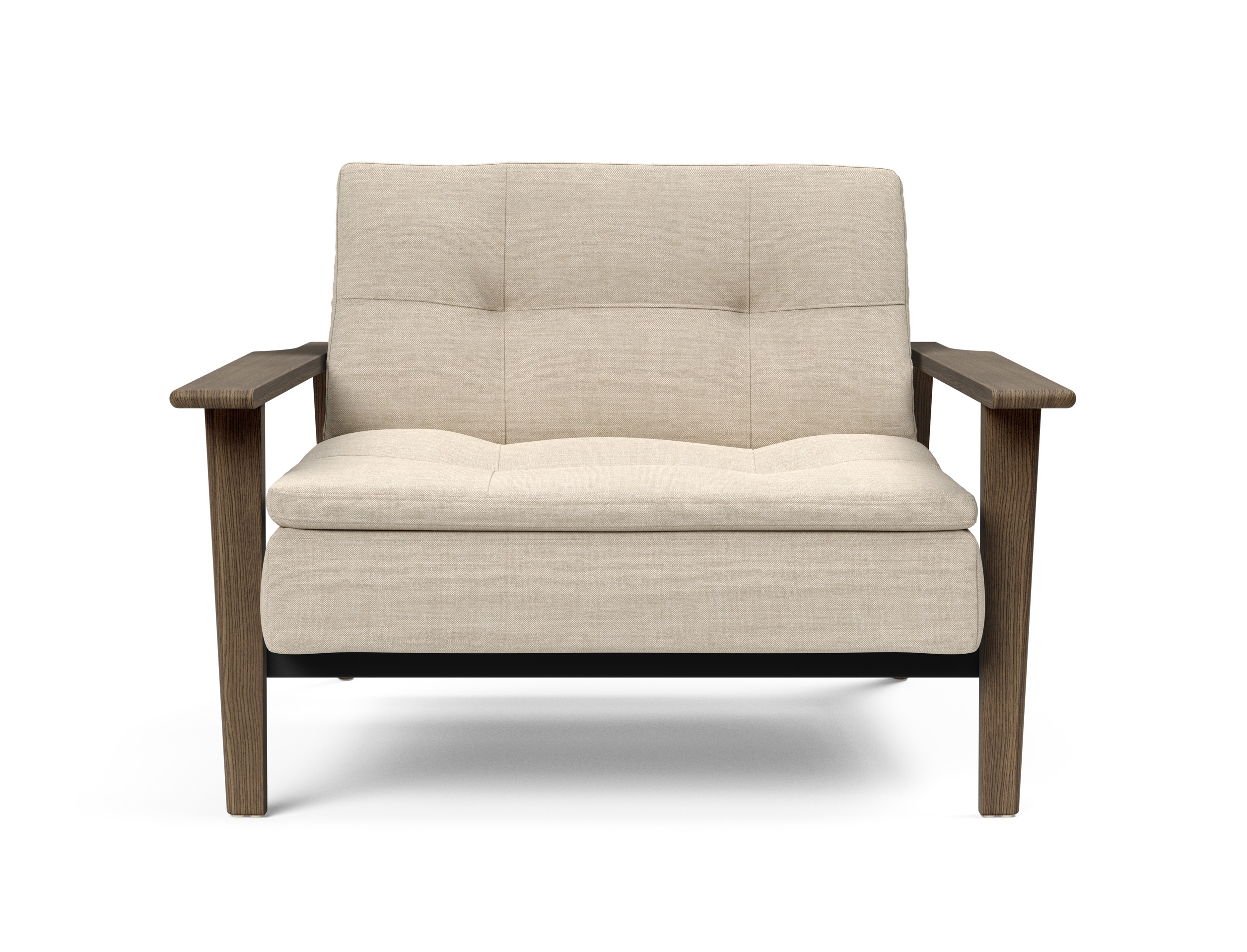 Dublexo Frej Fabric Chair w/Smoked Oak Arms & Legs
