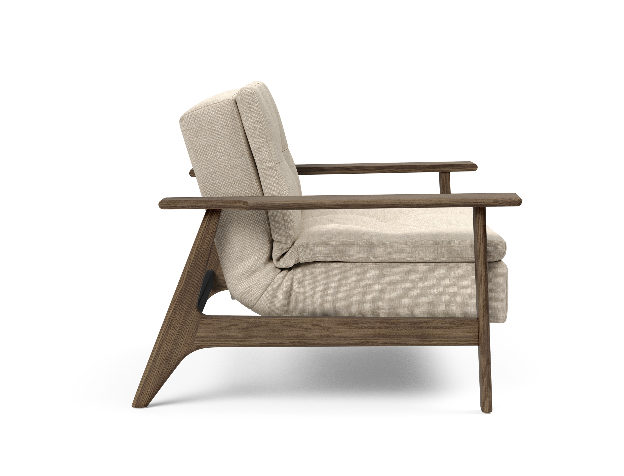 Dublexo Frej Fabric Chair w/Smoked Oak Arms & Legs