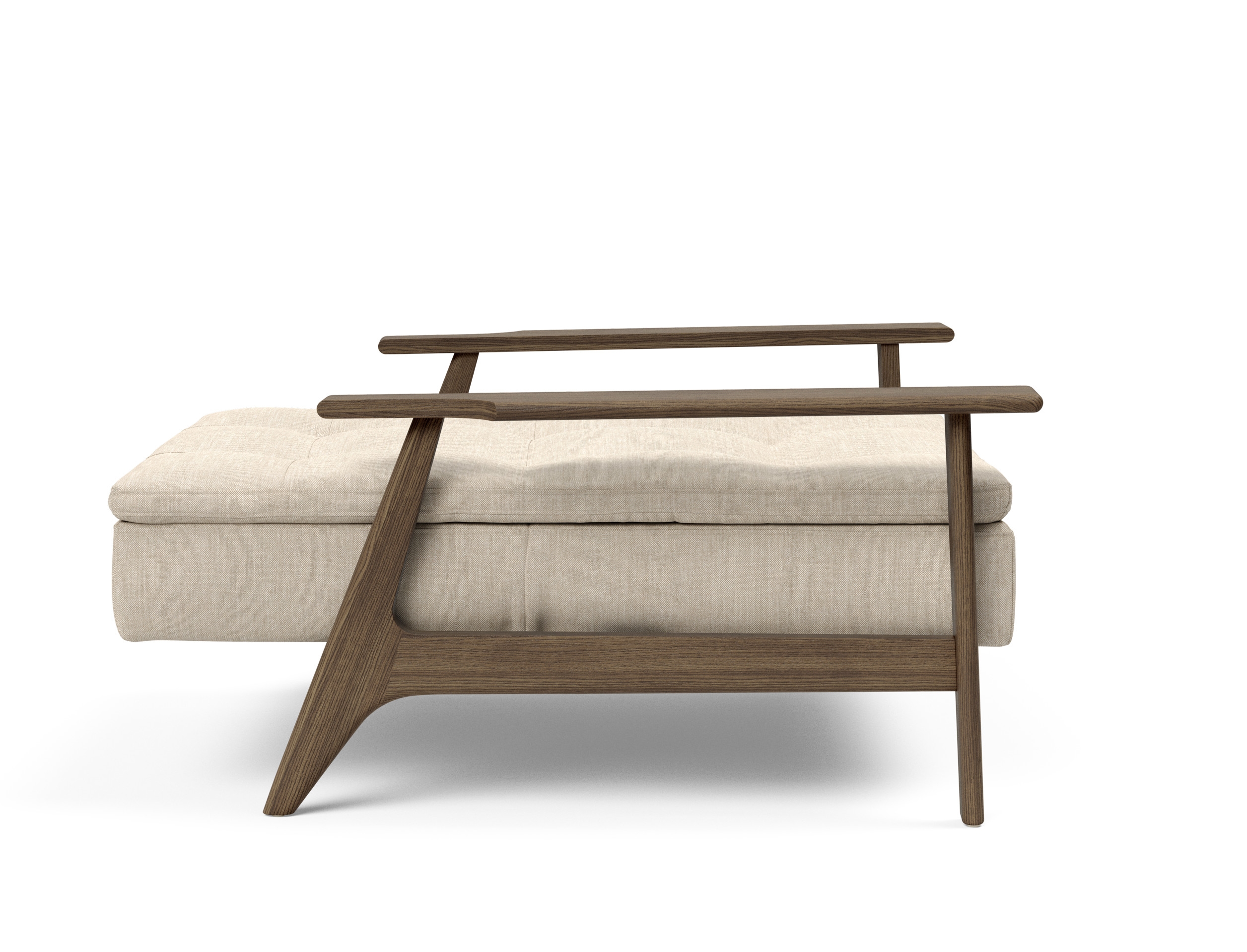 Dublexo Frej Fabric Chair w/Smoked Oak Arms & Legs
