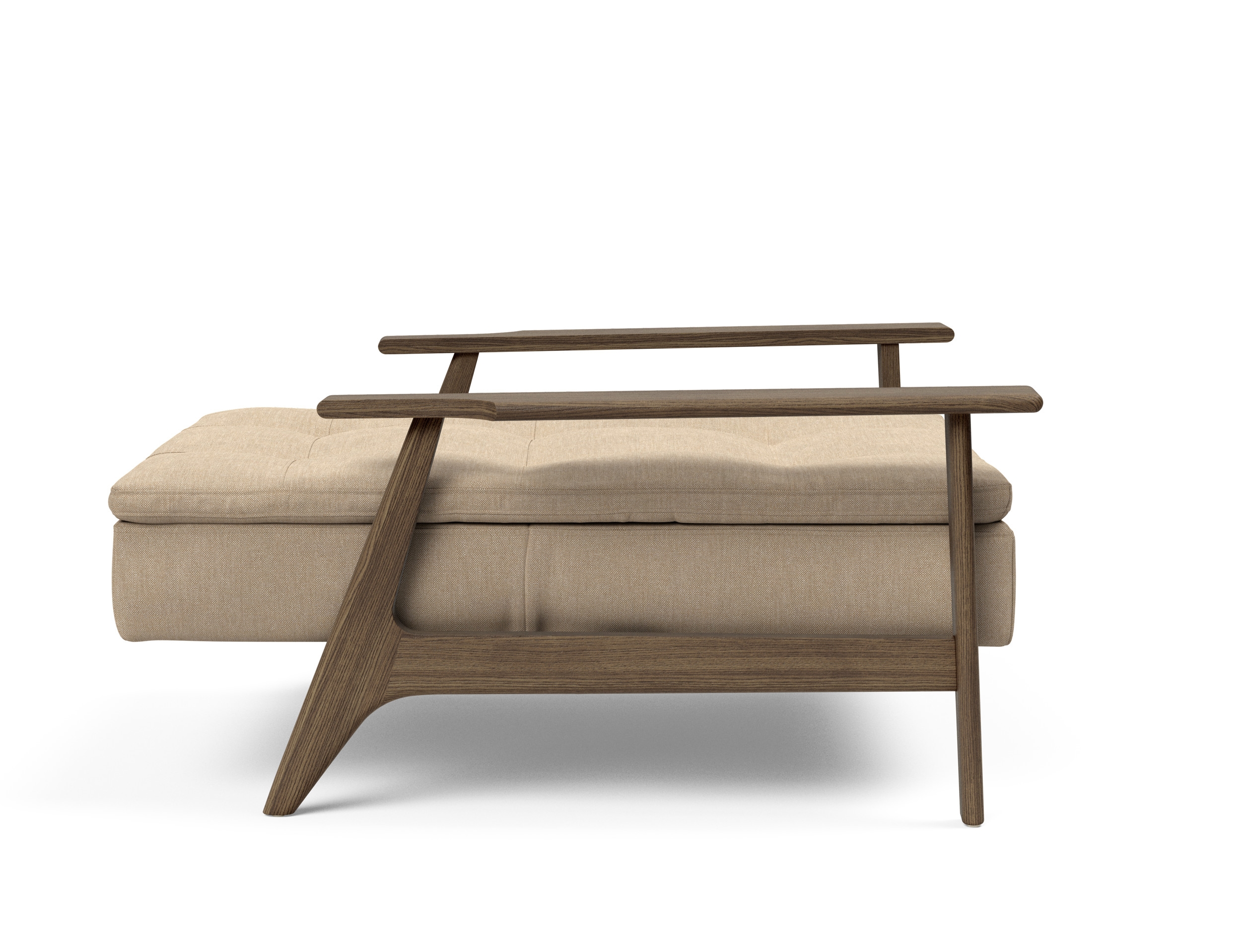 Dublexo Frej Fabric Chair w/Smoked Oak Arms & Legs