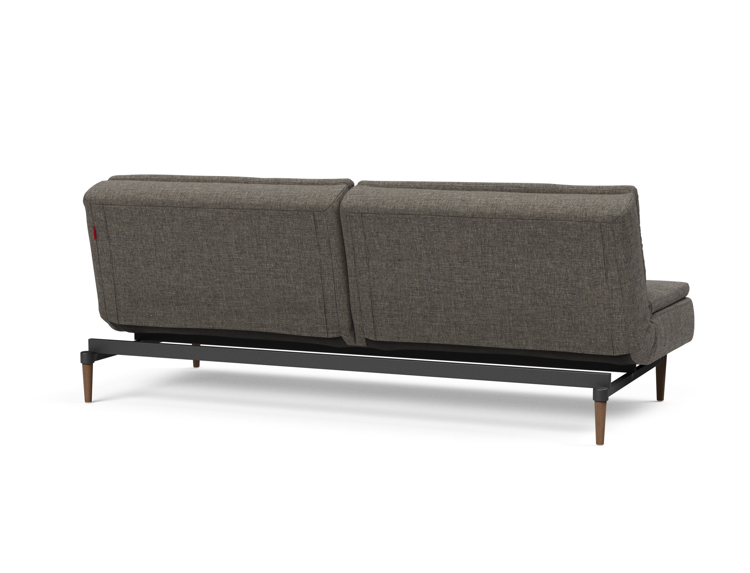 Dublexo Deluxe Fabric Sofa Bed w/Dark Wood Styletto Legs