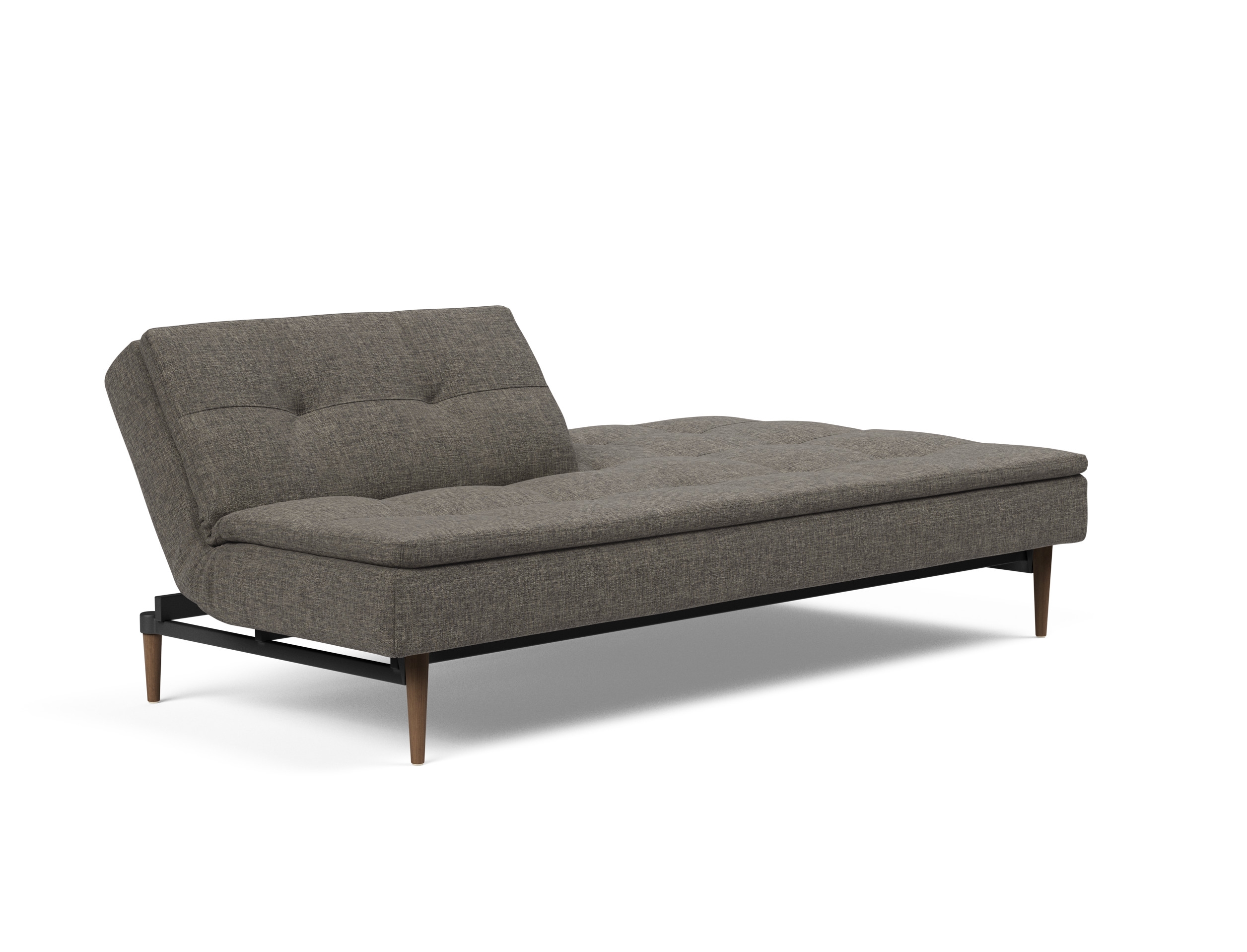 Dublexo Deluxe Fabric Sofa Bed w/Dark Wood Styletto Legs