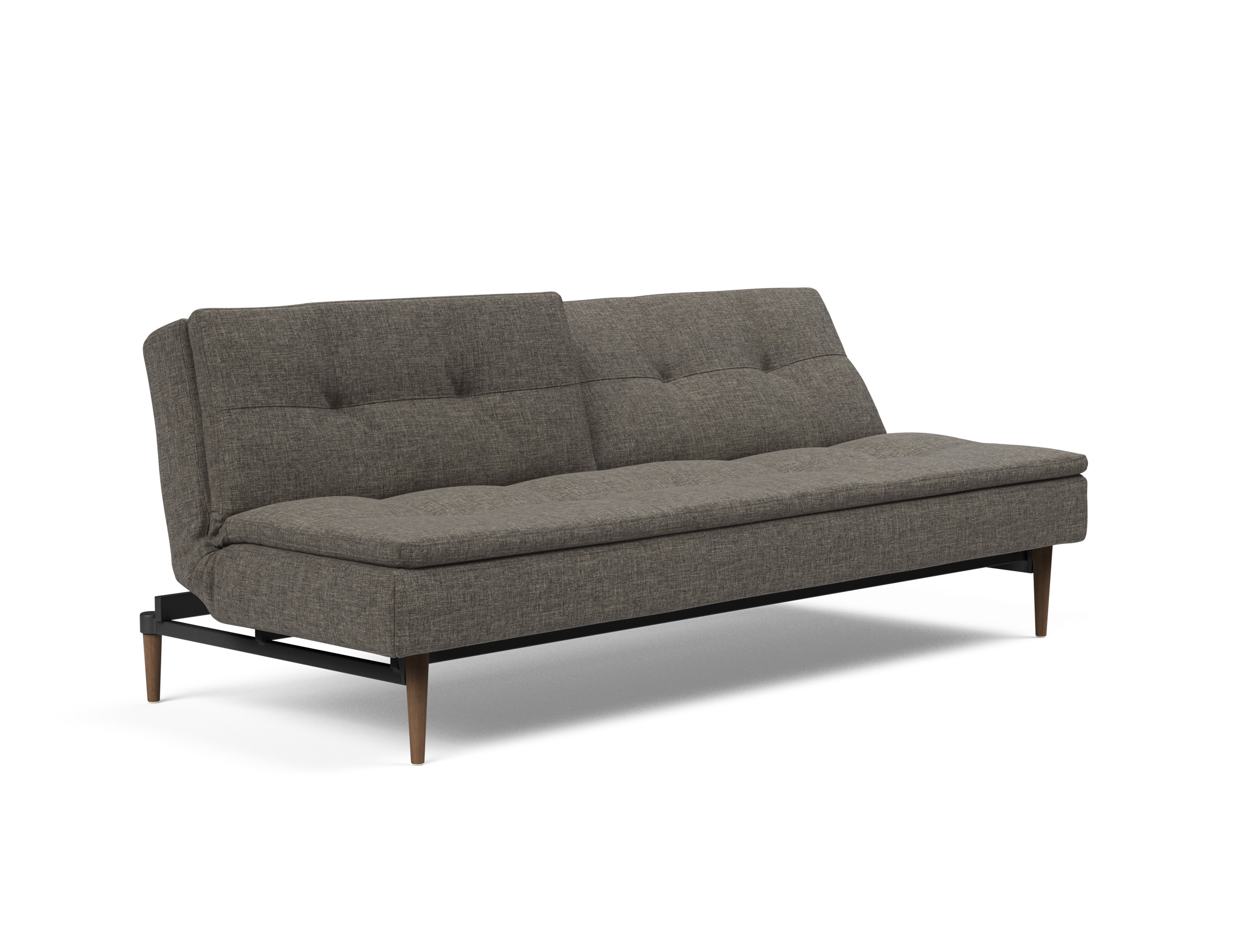 Dublexo Deluxe Fabric Sofa Bed w/Dark Wood Styletto Legs