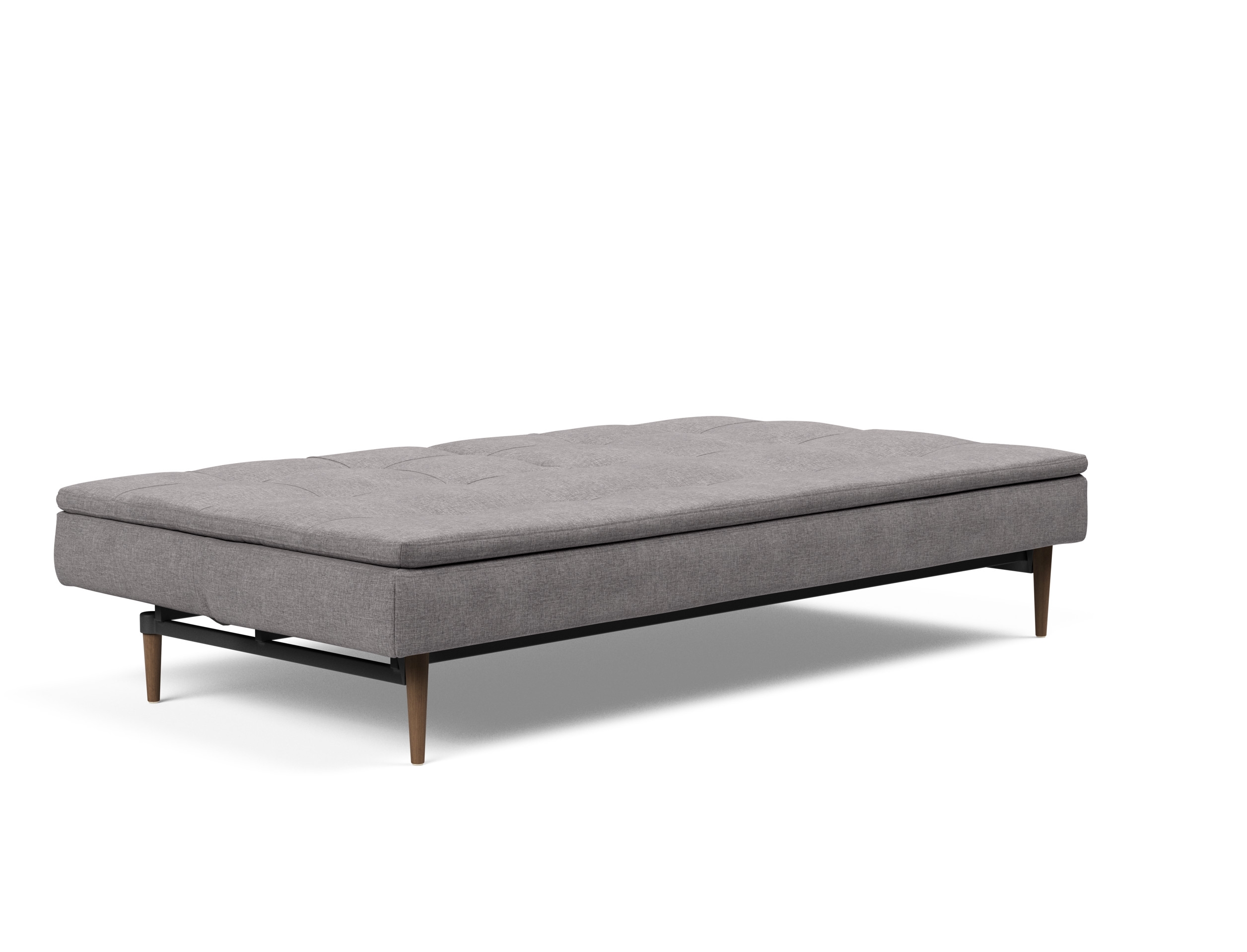 Dublexo Deluxe Fabric Sofa Bed w/Dark Wood Styletto Legs