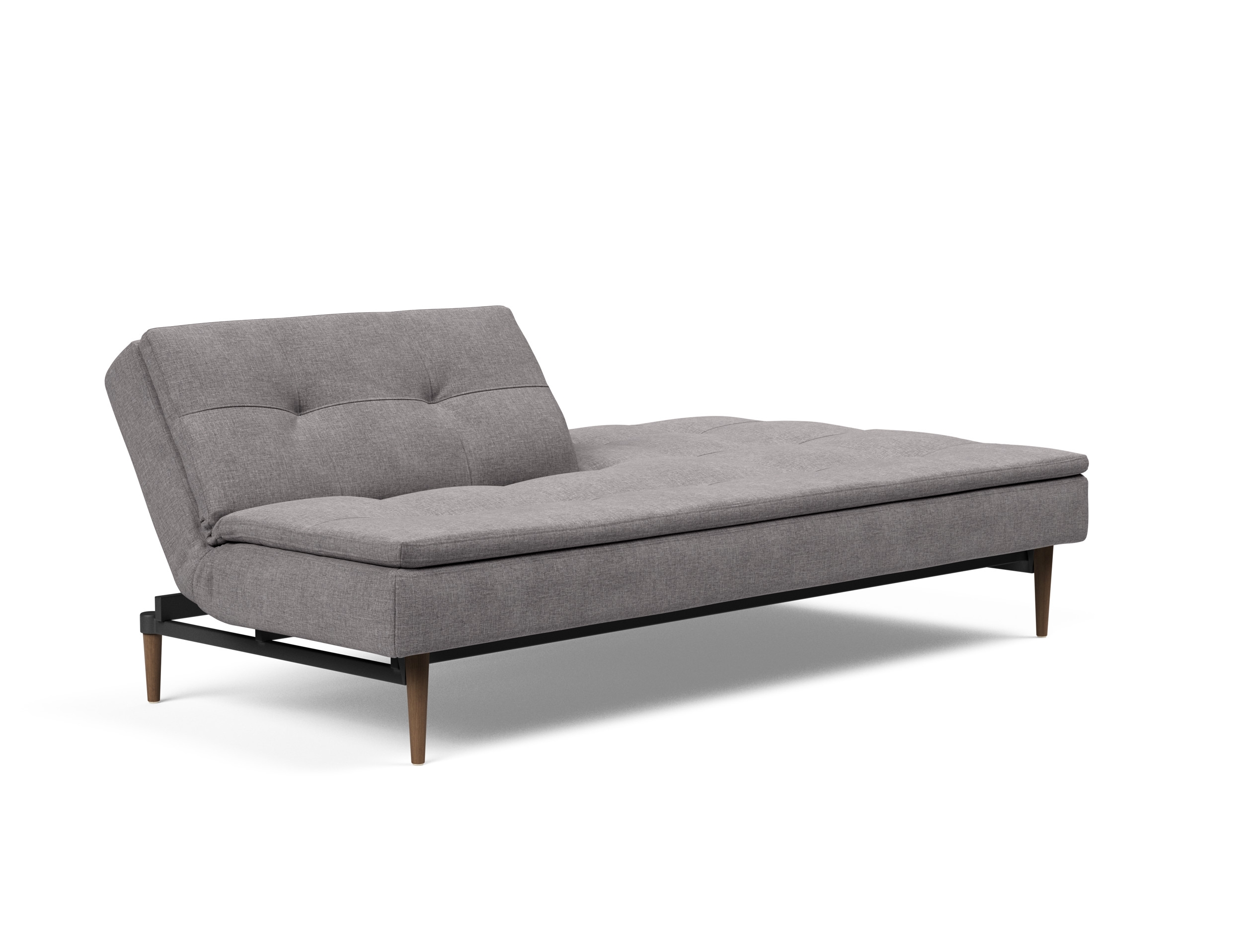 Dublexo Deluxe Fabric Sofa Bed w/Dark Wood Styletto Legs