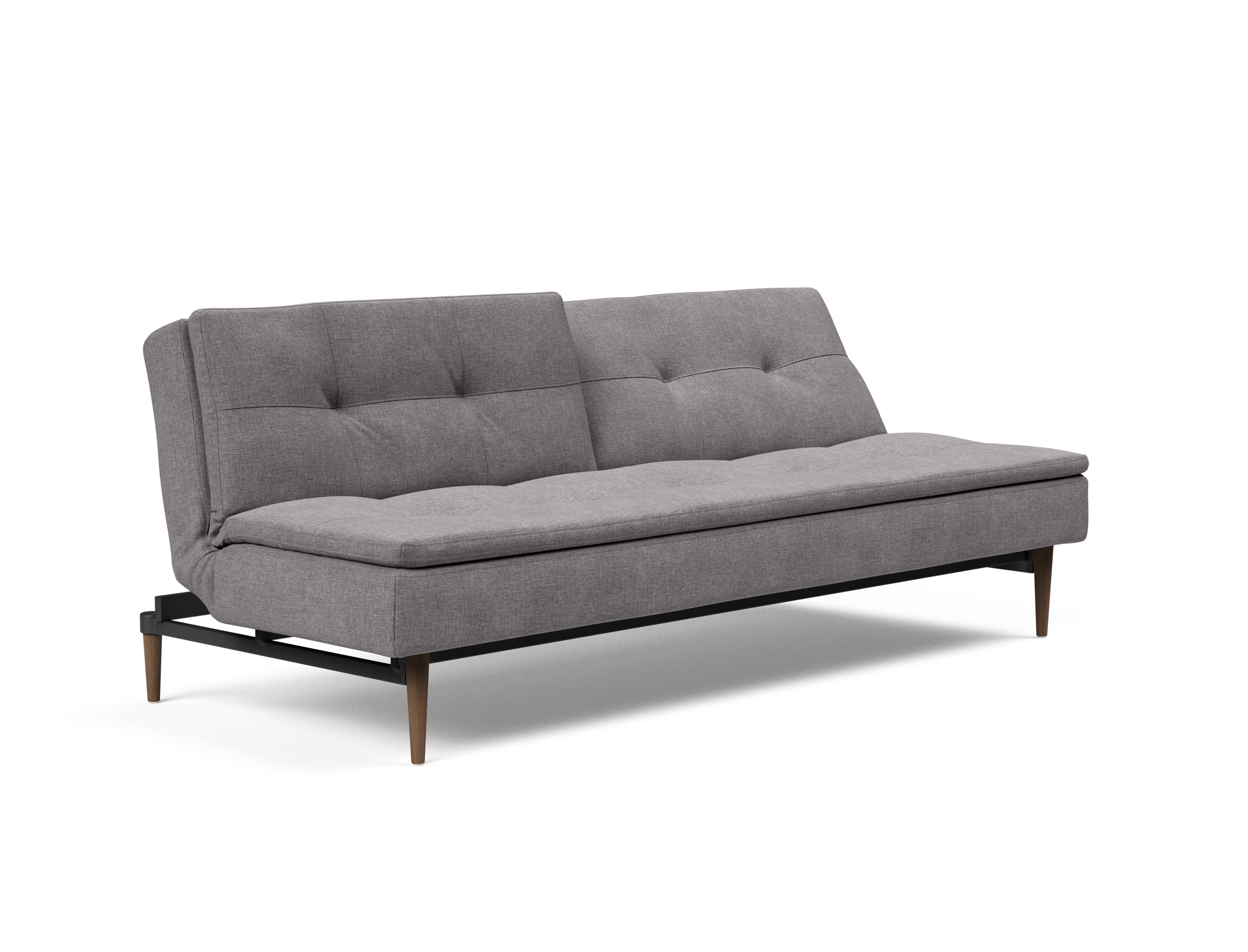 Dublexo Deluxe Fabric Sofa Bed w/Dark Wood Styletto Legs