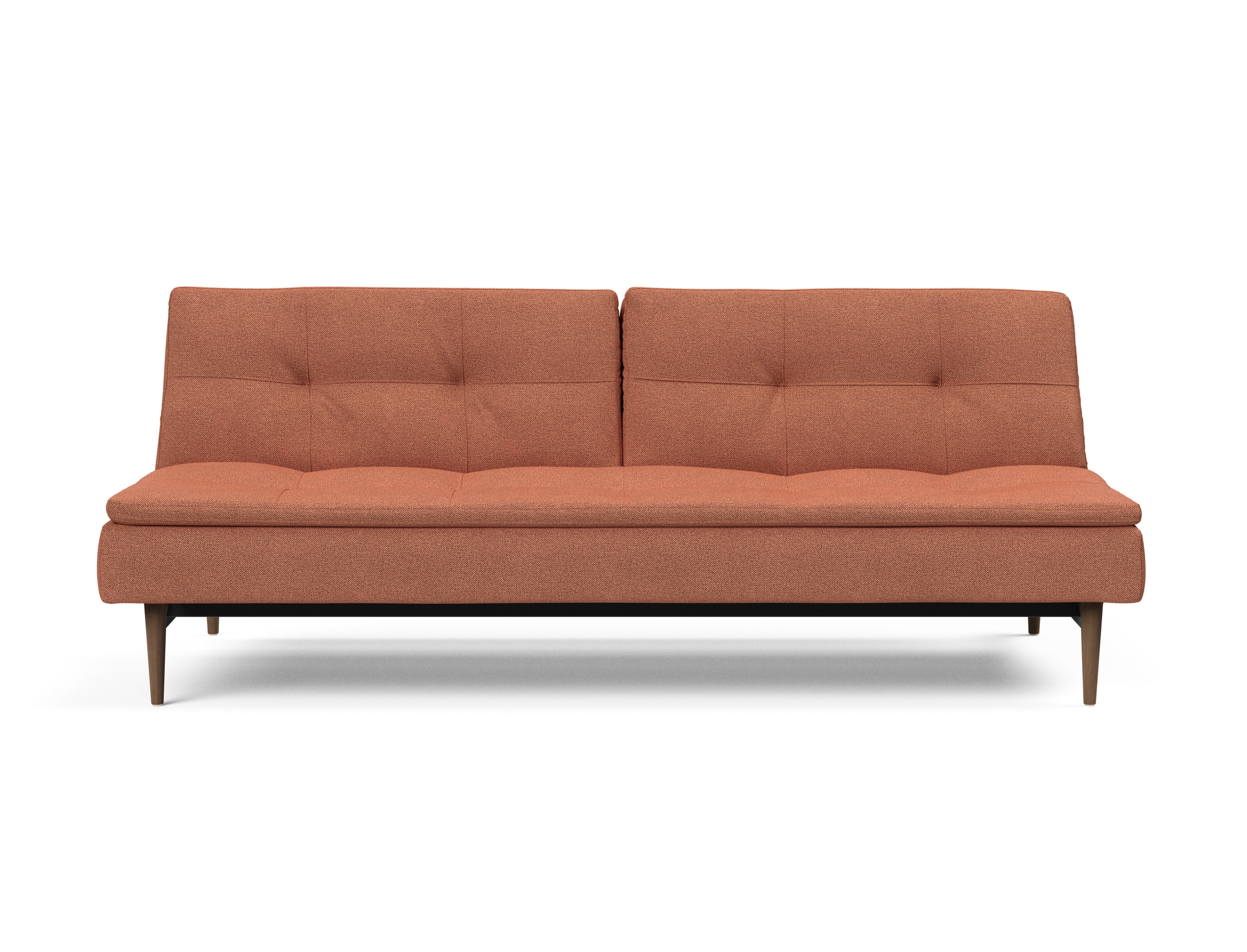 Dublexo Deluxe Fabric Sofa Bed w/Dark Wood Styletto Legs